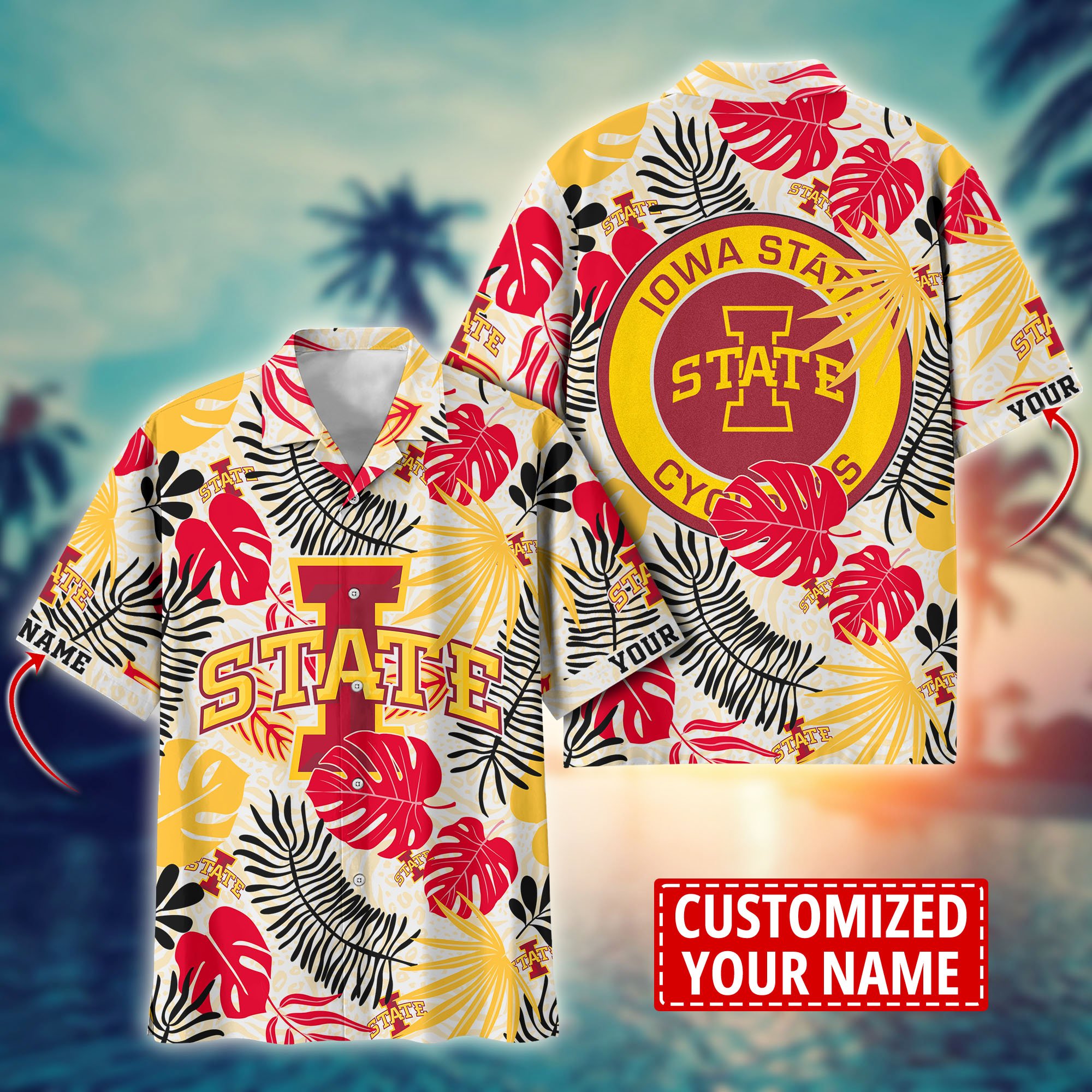 Iowa State Cyclones Custom Aloha Shirt Trending Summer. Gift For Fan H58296