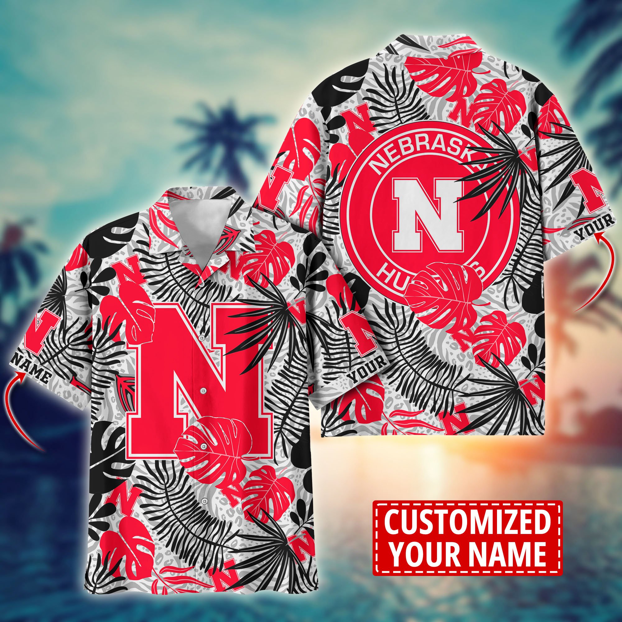 Nebraska Cornhuskers Custom Aloha Shirt Trending Summer. Gift For Fan H58296