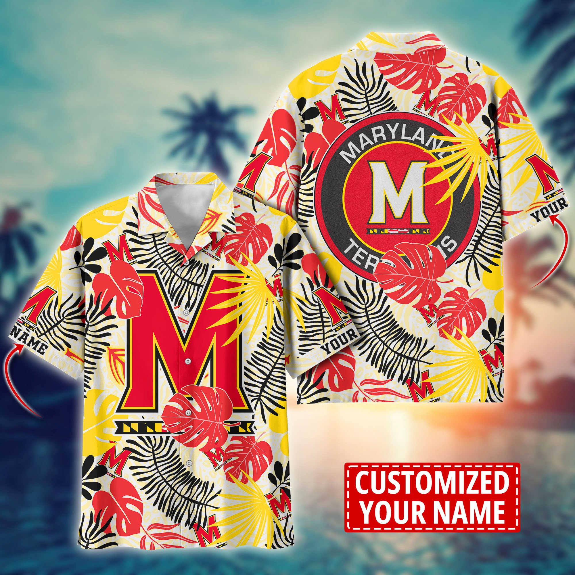 Maryland Terrapins Custom Aloha Shirt Trending Summer. Gift For Fan H58296