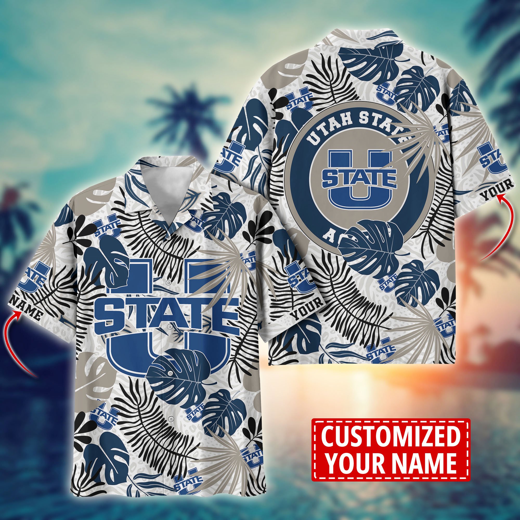 Utah State Aggies Custom Aloha Shirt Trending Summer. Gift For Fan H58296