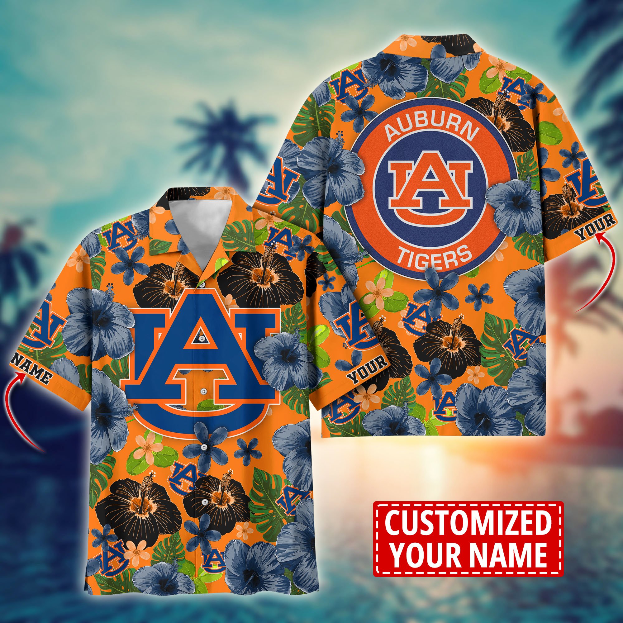 Auburn Tigers Custom Aloha Shirt Trending Summer. Gift For Fan H58317