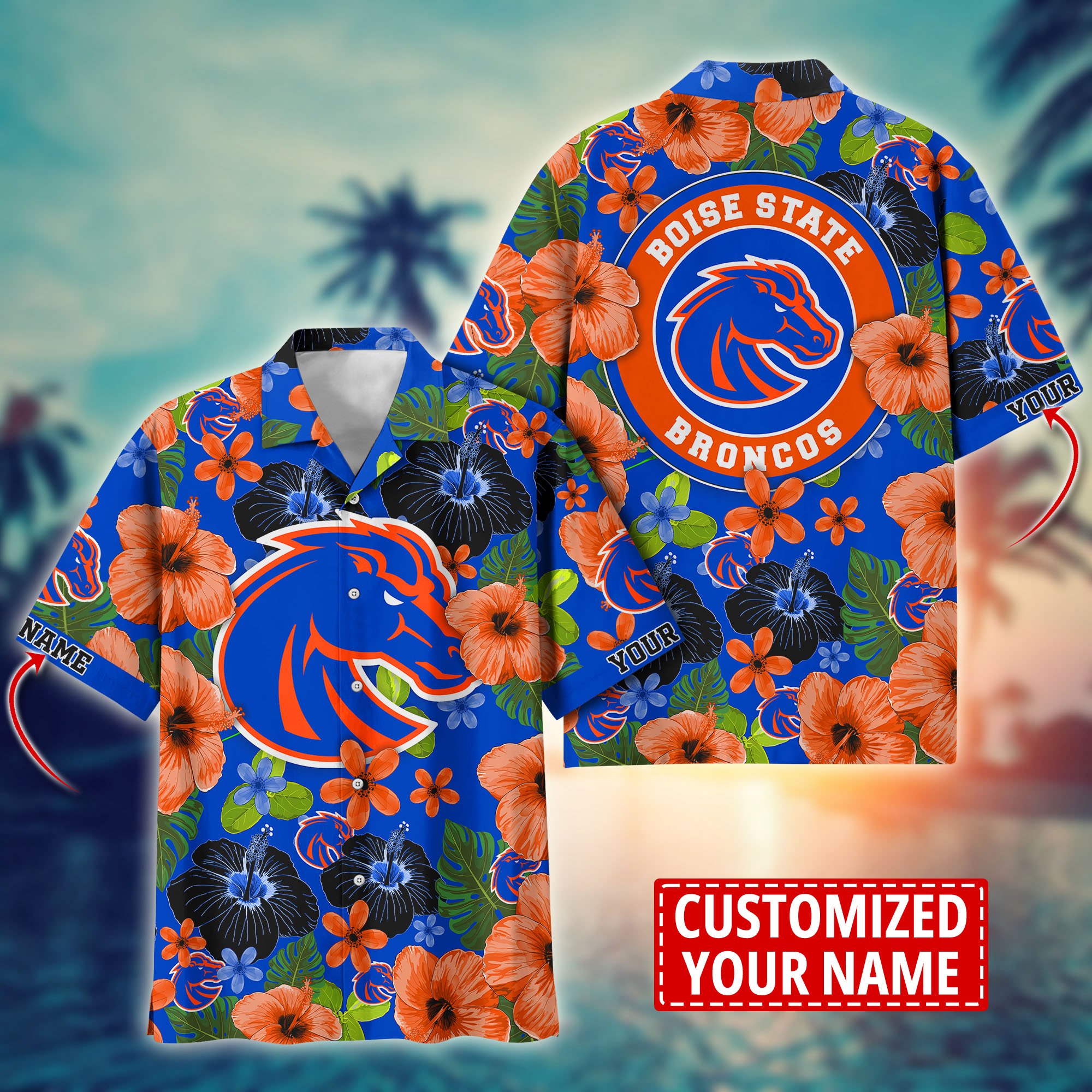 Boise State Broncos Custom Aloha Shirt Trending Summer. Gift For Fan H58317