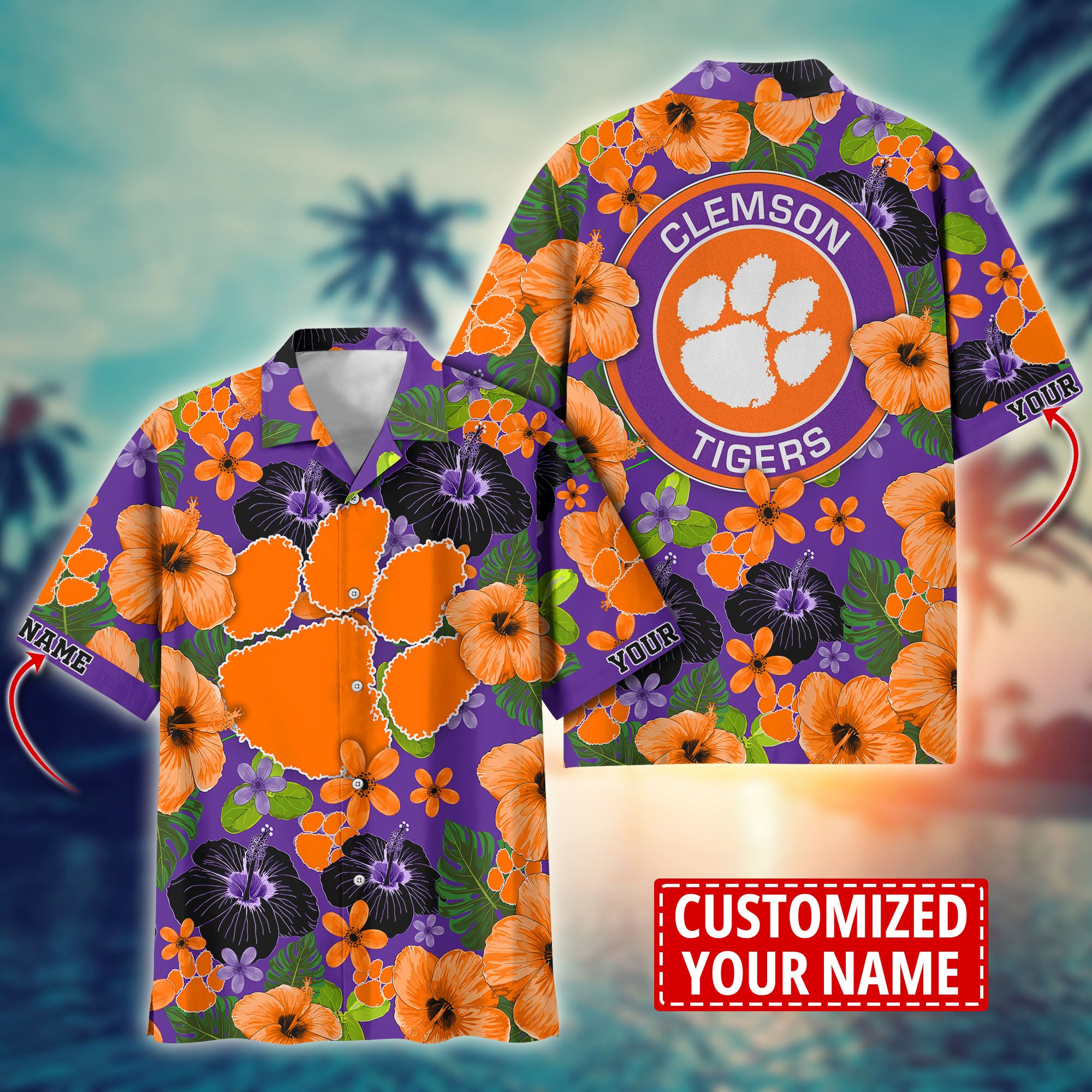 Clemson Tigers Custom Aloha Shirt Trending Summer. Gift For Fan H58317