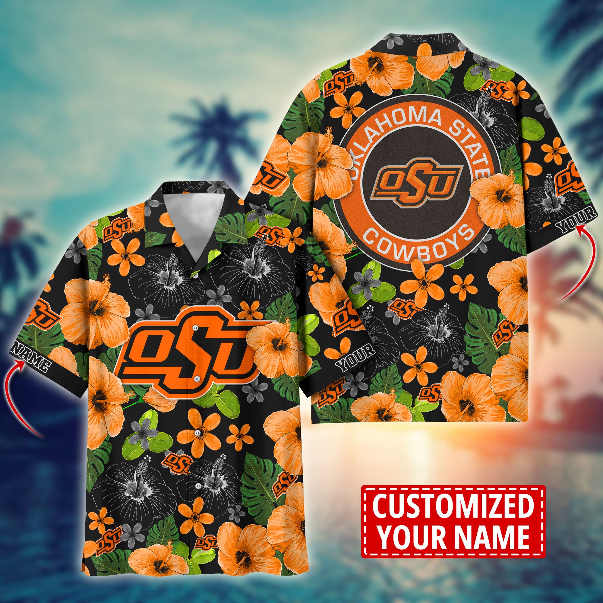 Oklahoma State Cowboys Custom Aloha Shirt Trending Summer. Gift For Fan H58317