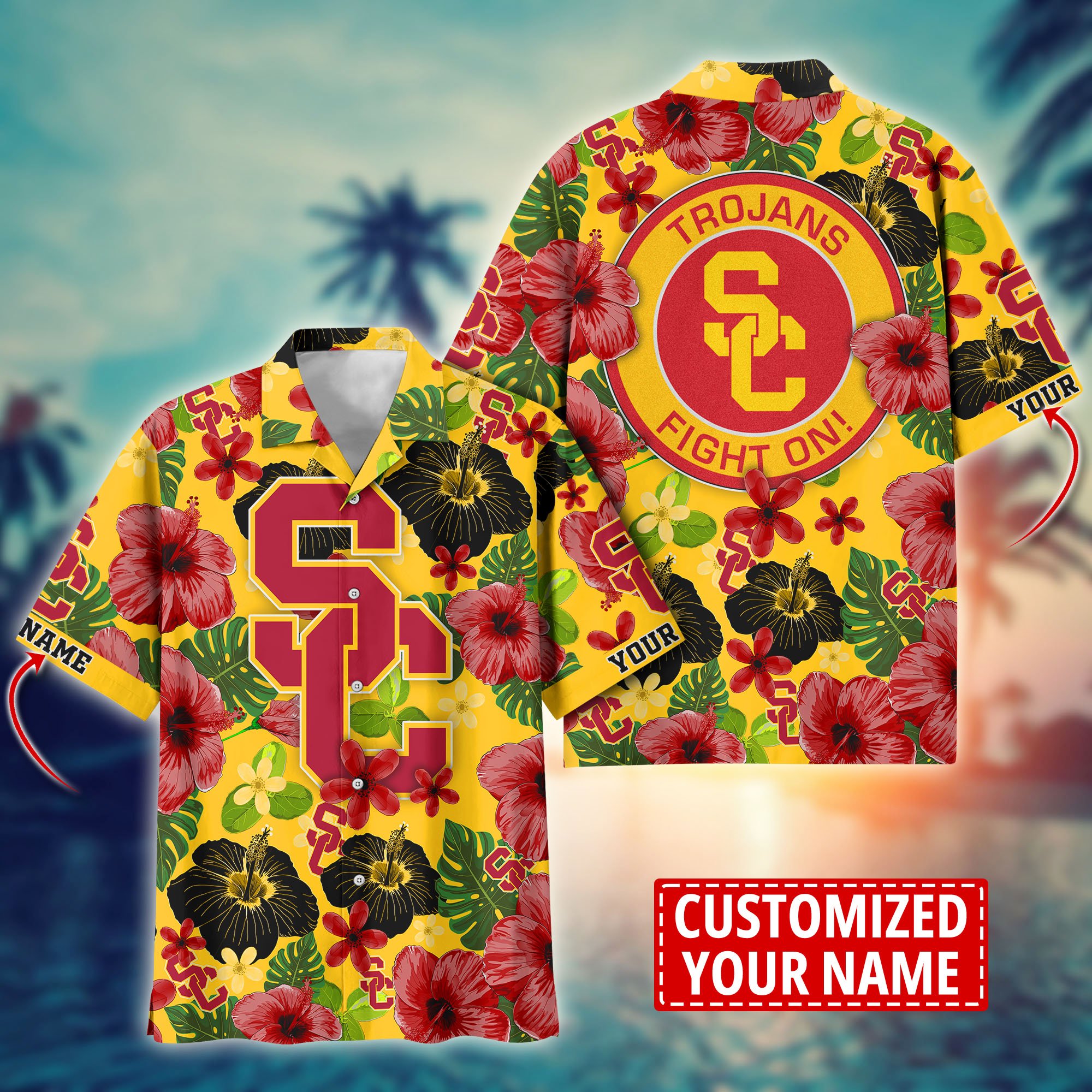 USC Trojans Custom Aloha Shirt Trending Summer. Gift For Fan H58317