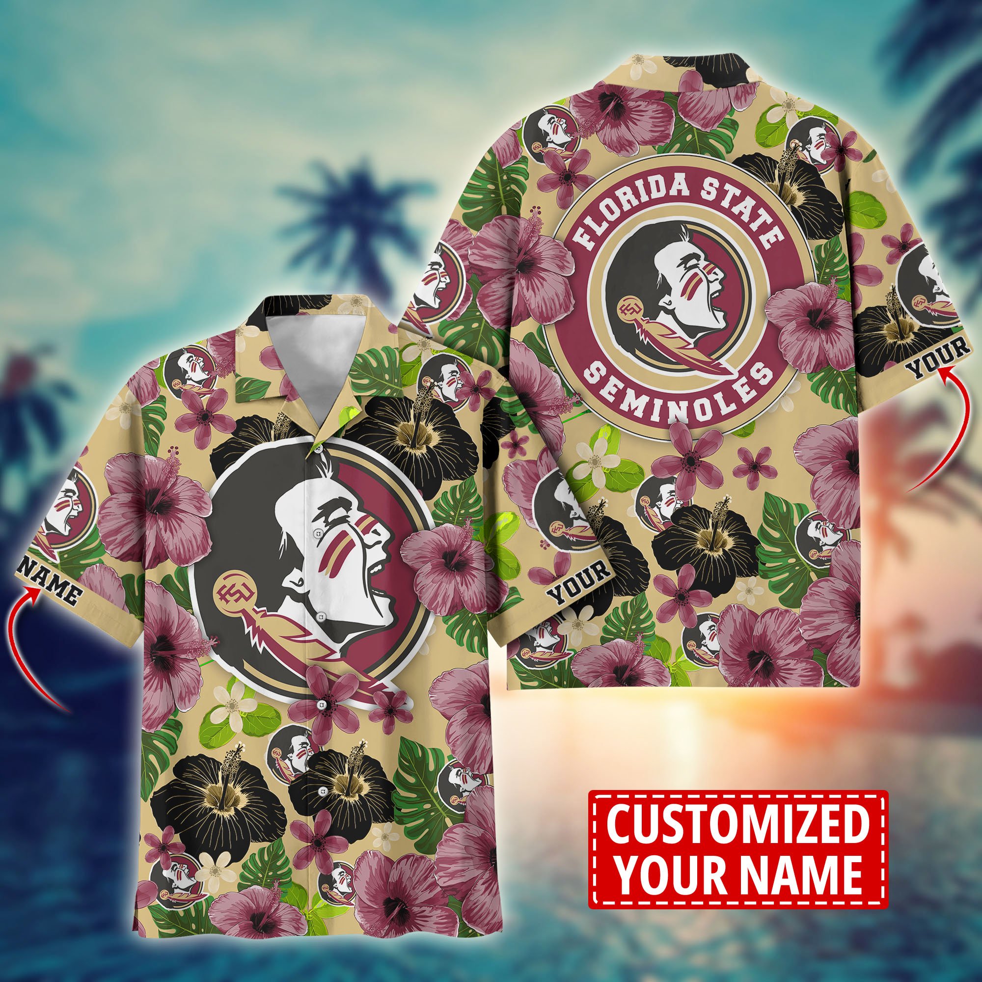 Florida State Seminoles Custom Aloha Shirt Trending Summer. Gift For Fan H58317