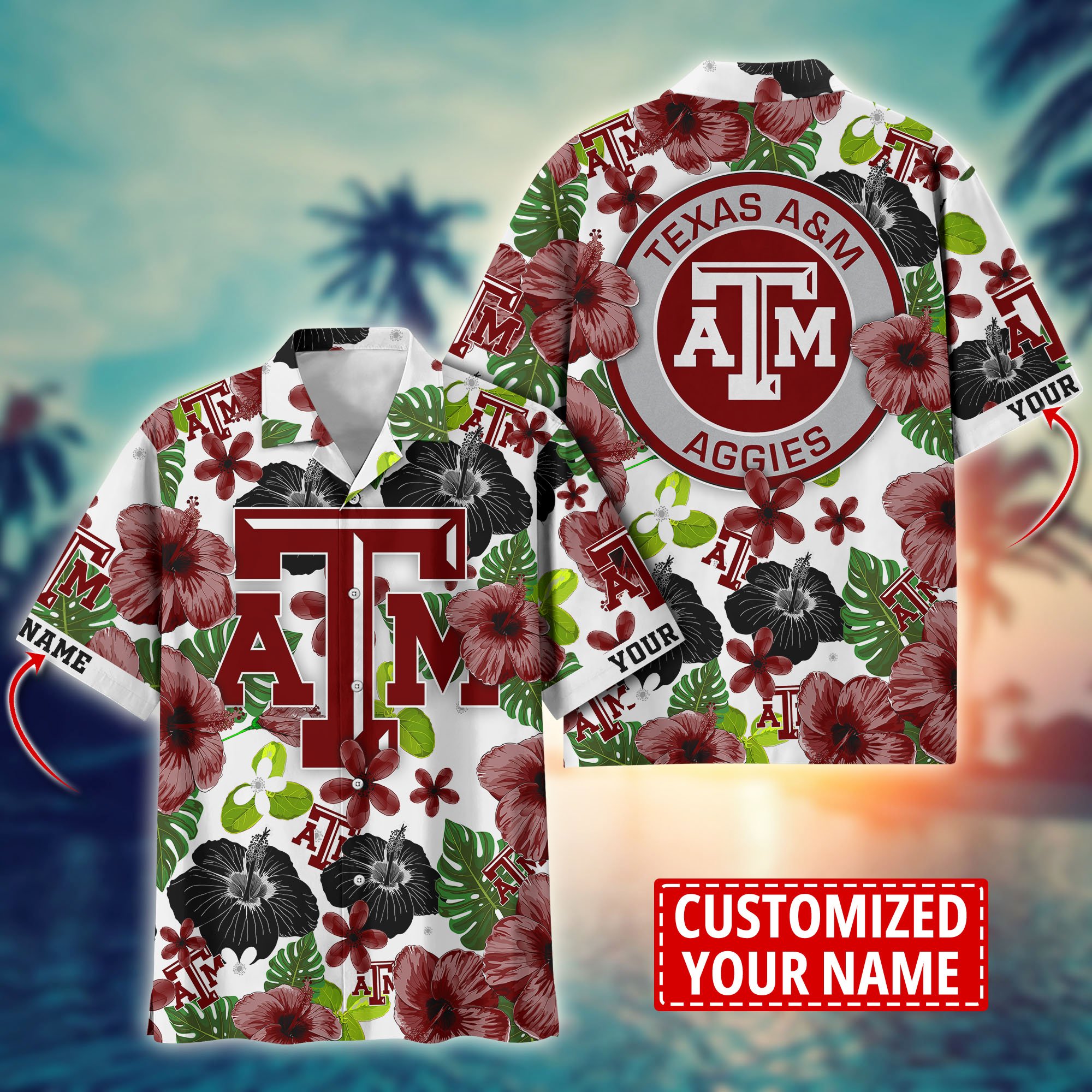 Texas A&M Aggies Custom Aloha Shirt Trending Summer. Gift For Fan H58317