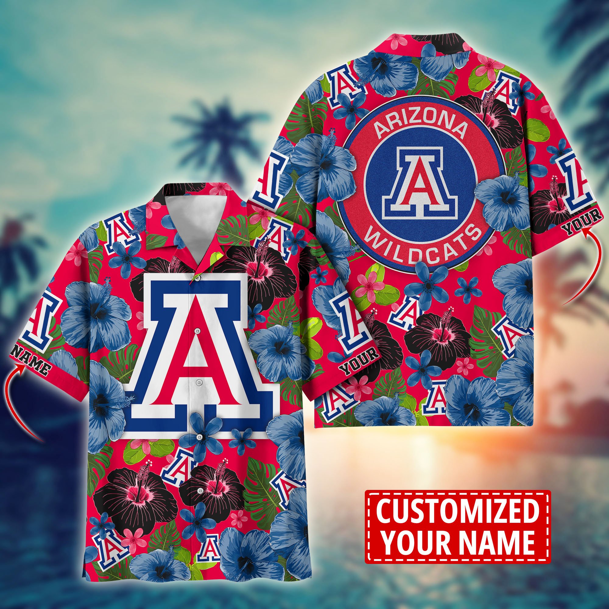 Arizona Wildcats Custom Aloha Shirt Trending Summer. Gift For Fan H58317