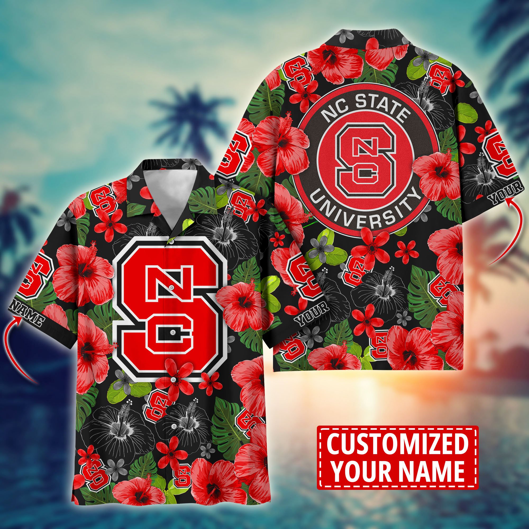 NC State Wolfpack Custom Aloha Shirt Trending Summer. Gift For Fan H58317