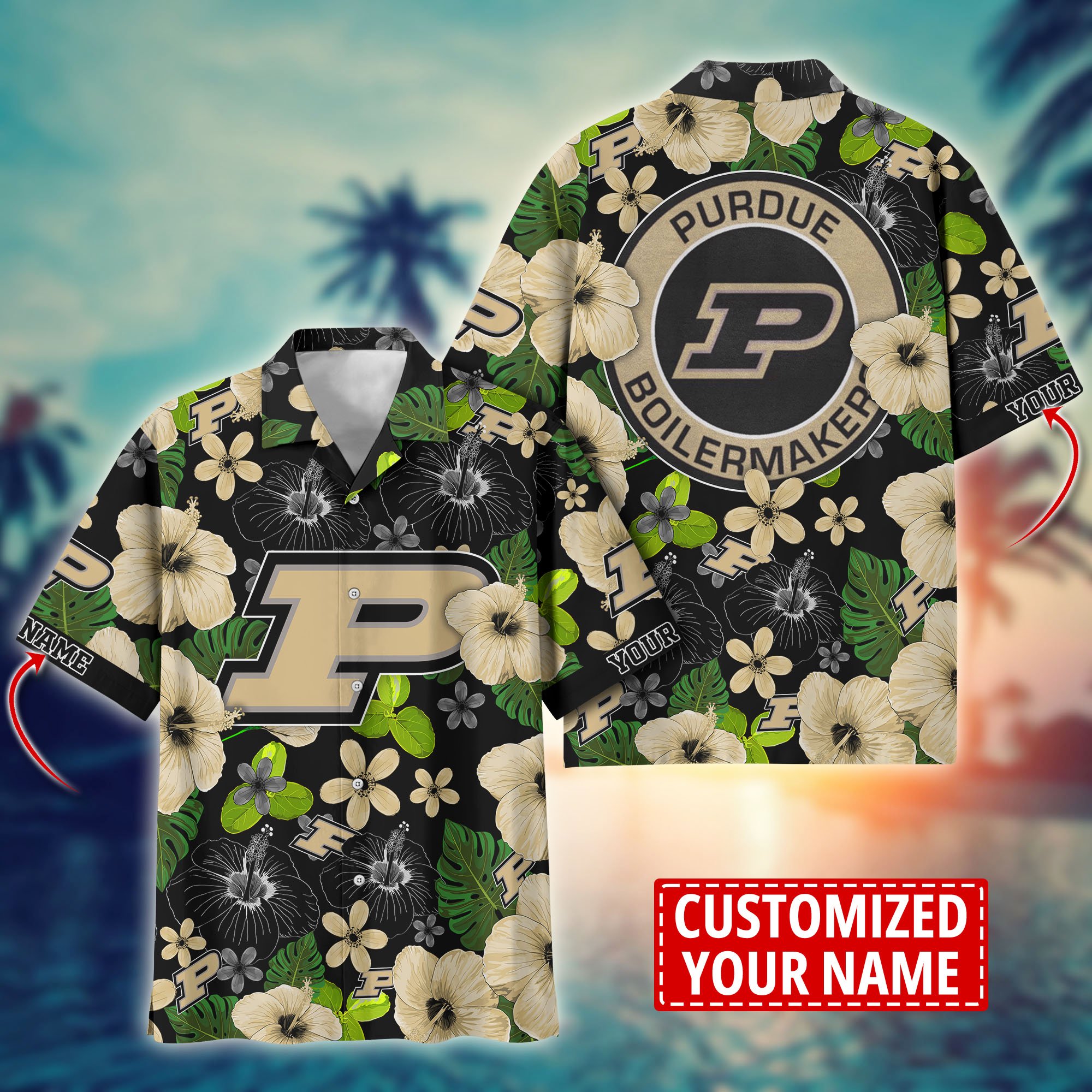 Purdue Boilermakers Custom Aloha Shirt Trending Summer. Gift For Fan H58317