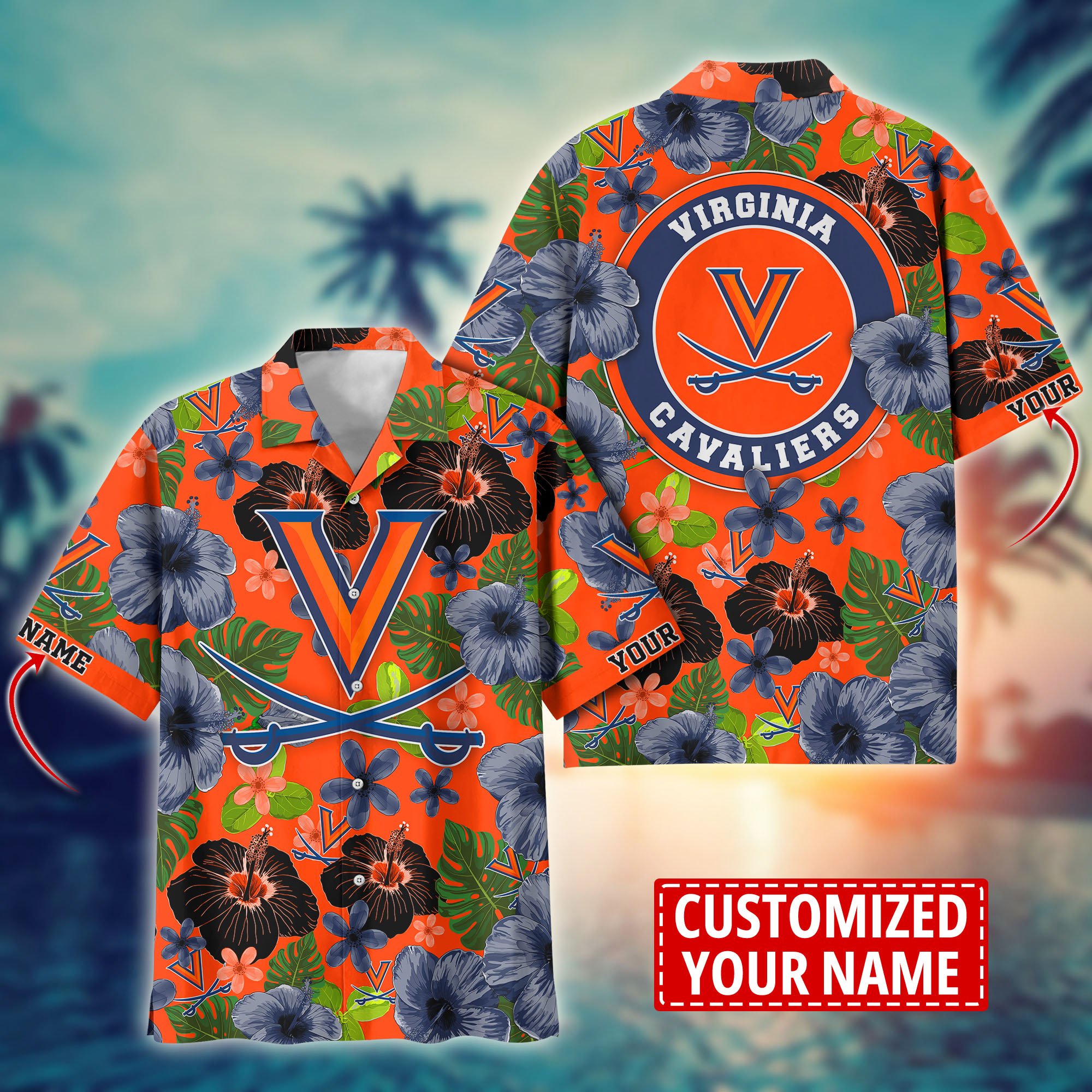 Virginia Cavaliers Custom Aloha Shirt Trending Summer. Gift For Fan H58317