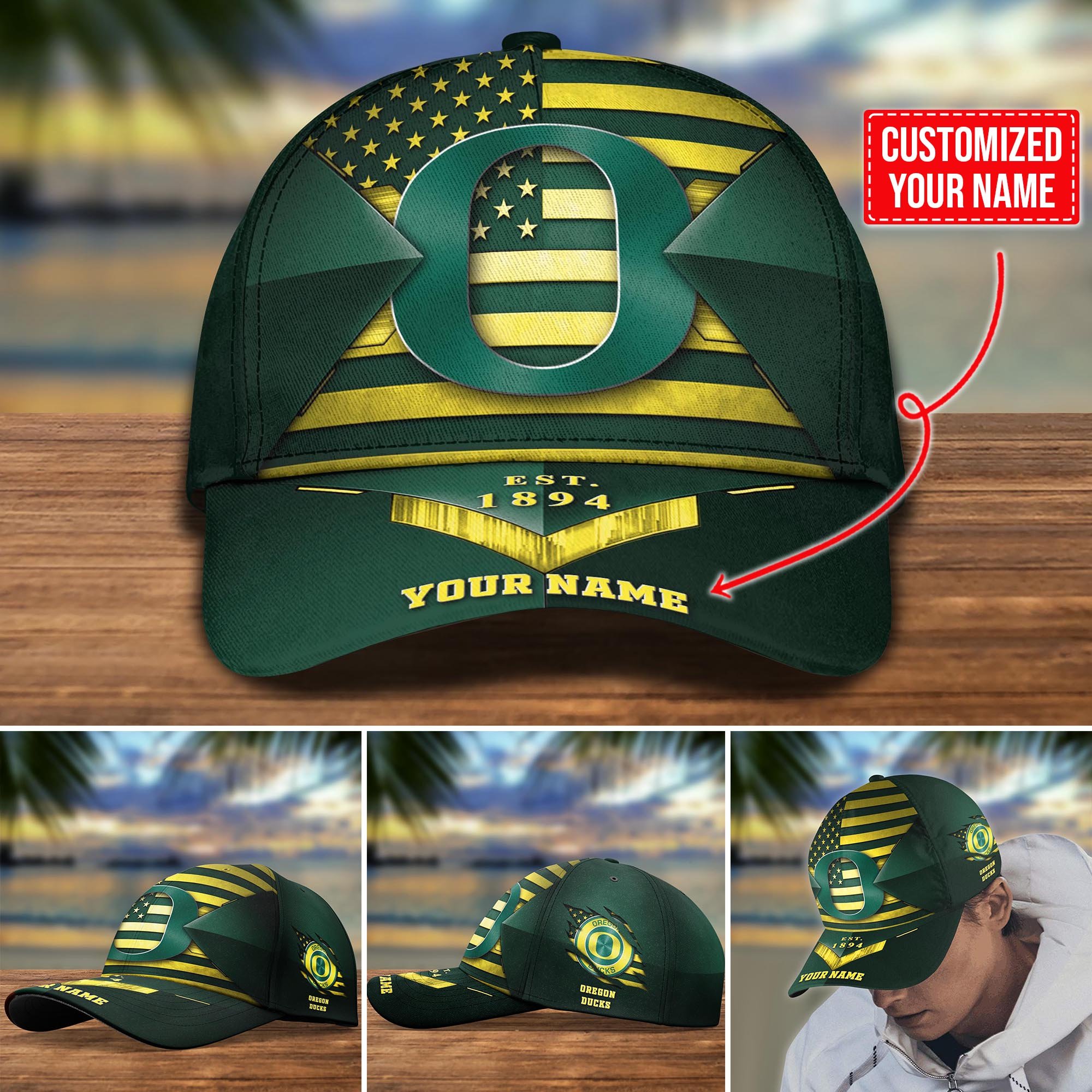 Oregon Ducks Customized Cap Hot Trending. Gift For Fan H58459