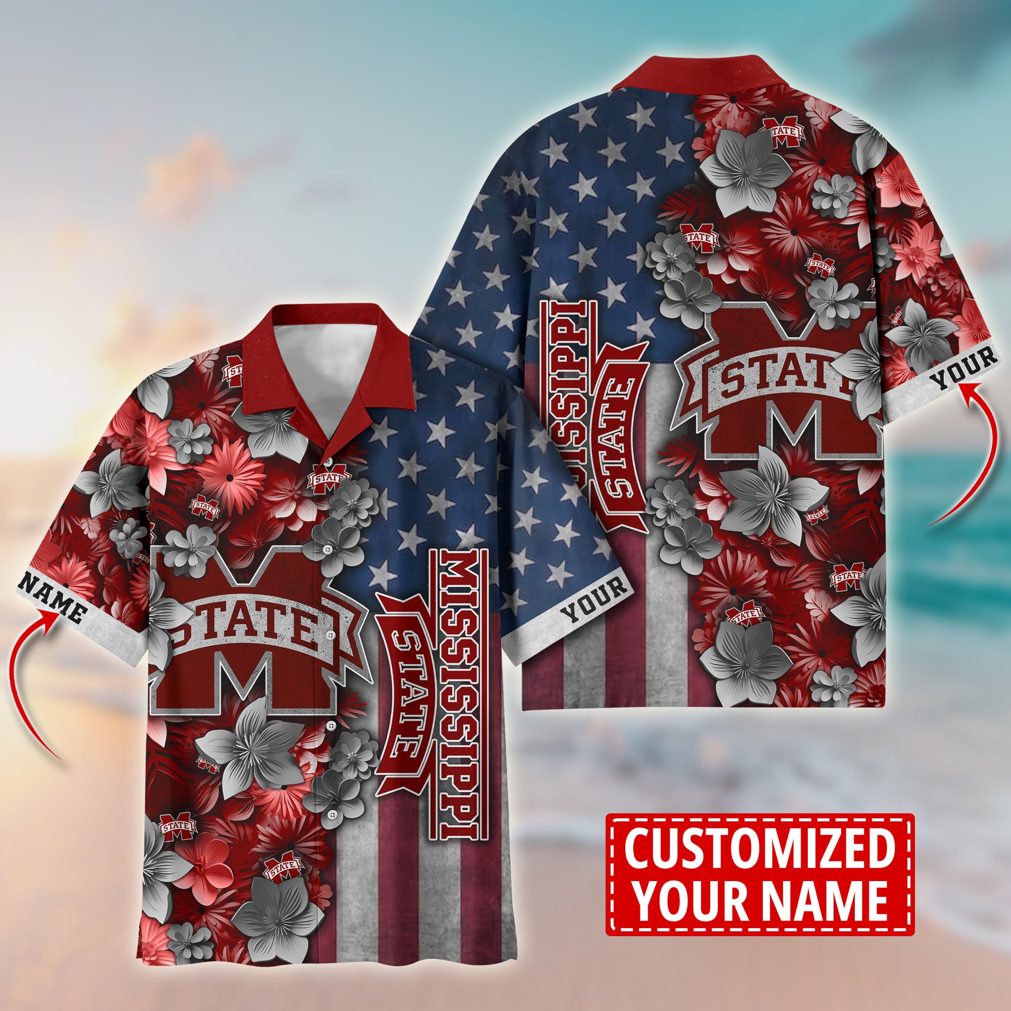 Mississippi State Bulldogs Aloha Shirt Trending Summer. Custom Summer Football Shirts T58528