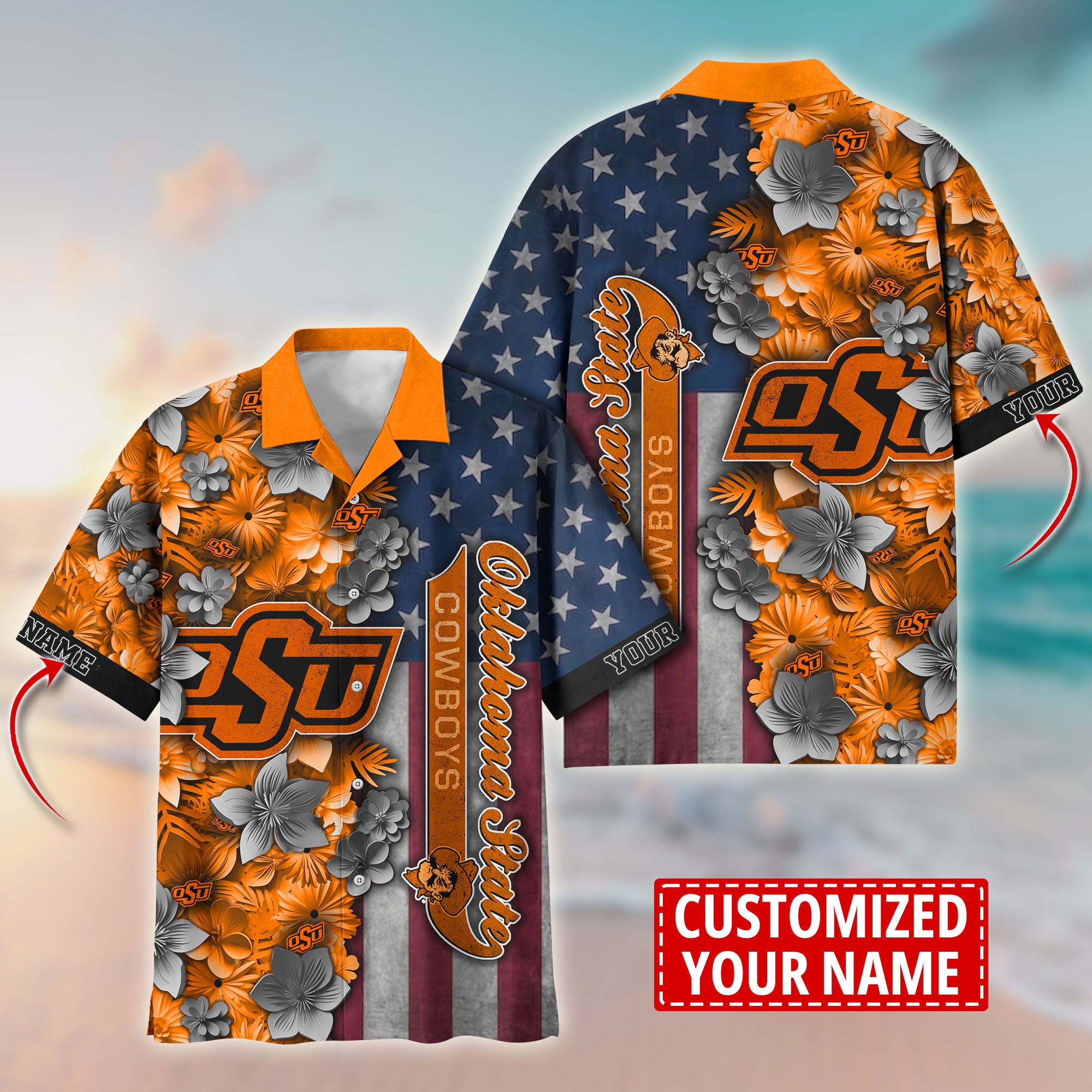 Oklahoma State Cowboys Aloha Shirt Trending Summer. Custom Summer Football Shirts T58528