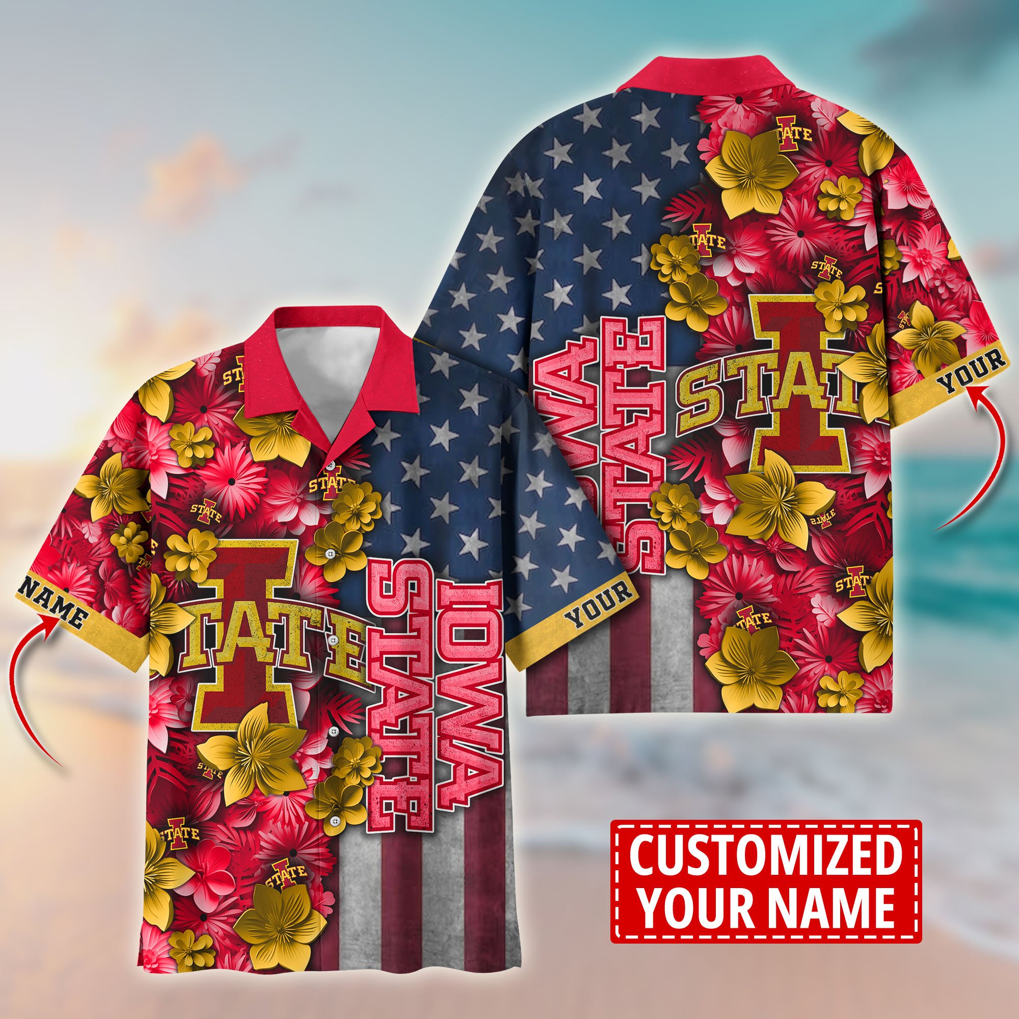 Iowa State Cyclones Aloha Shirt Trending Summer. Custom Summer Football Shirts T58528