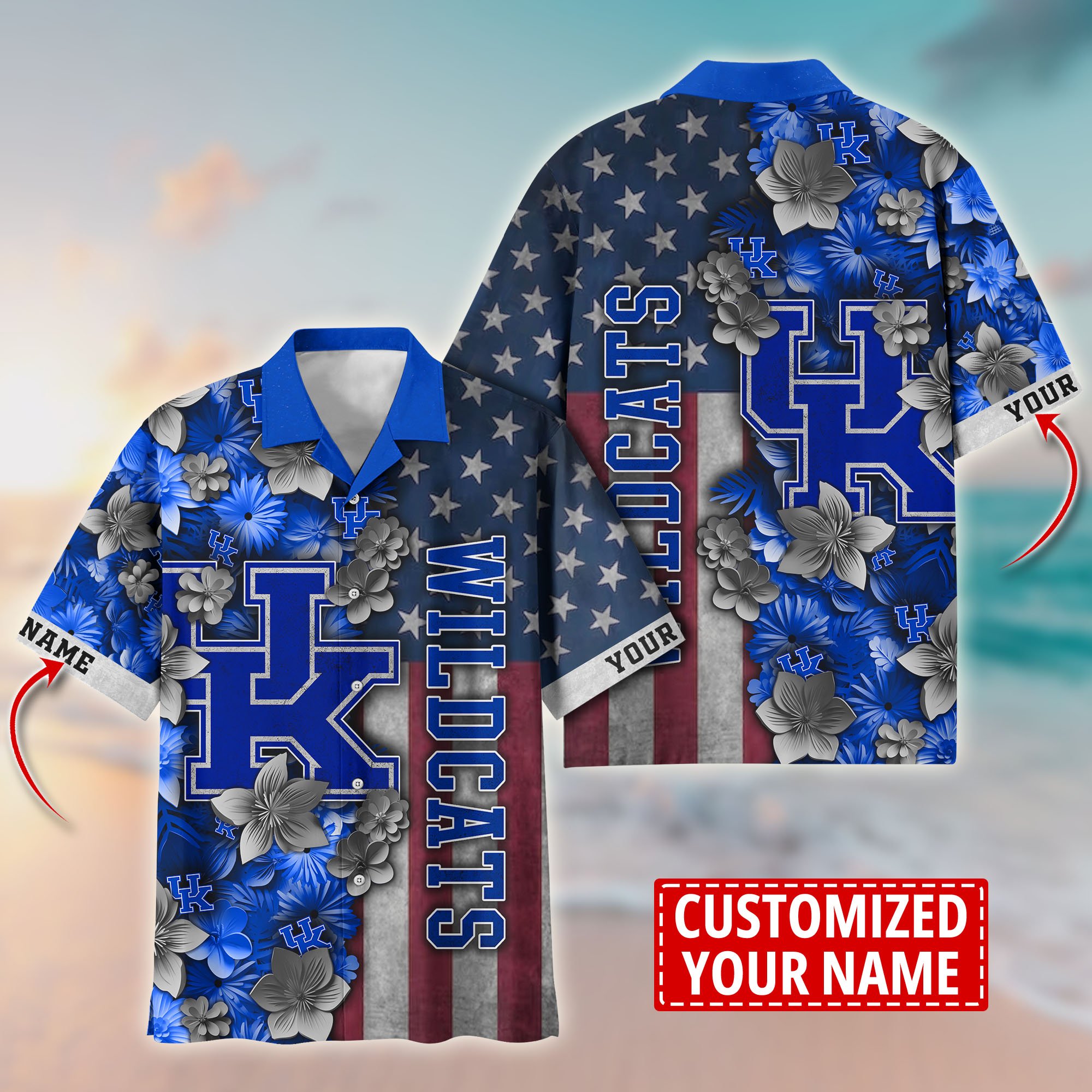 Kentucky Wildcats Aloha Shirt Trending Summer. Custom Summer Football Shirts T58528