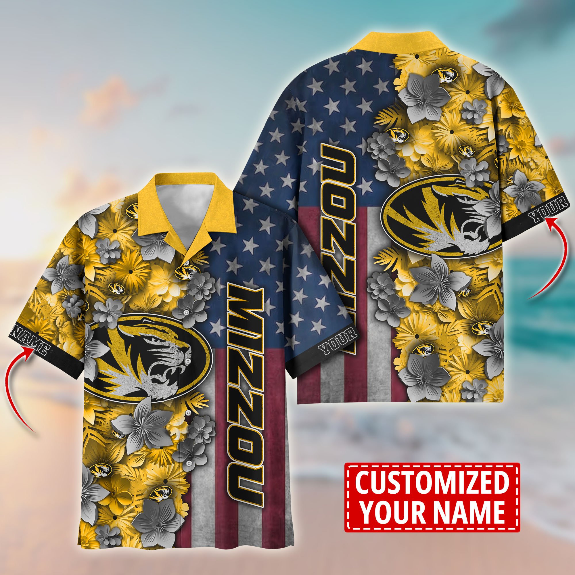 Missouri Tigers Aloha Shirt Trending Summer. Custom Summer Football Shirts T58528