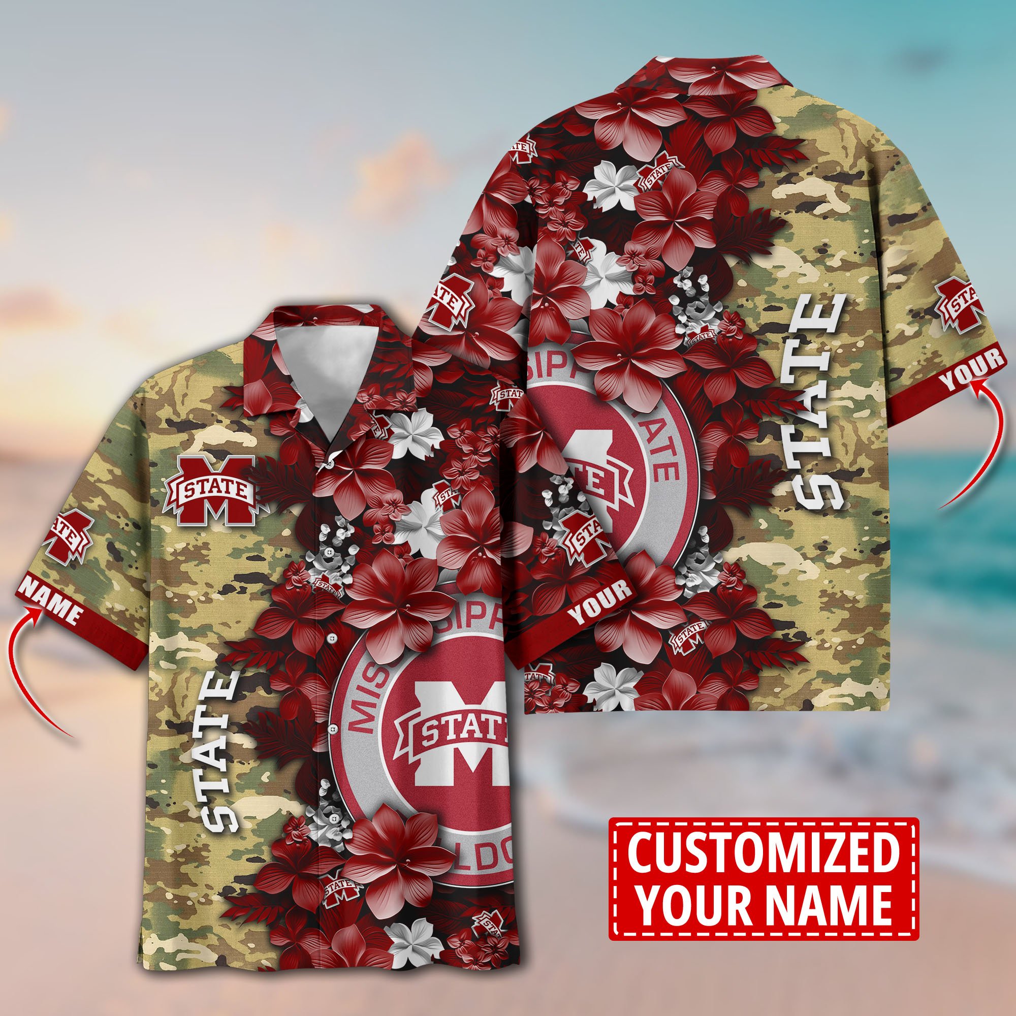 Mississippi State Bulldogs Aloha Shirt Trending Summer. Custom Summer Football Shirts T58530