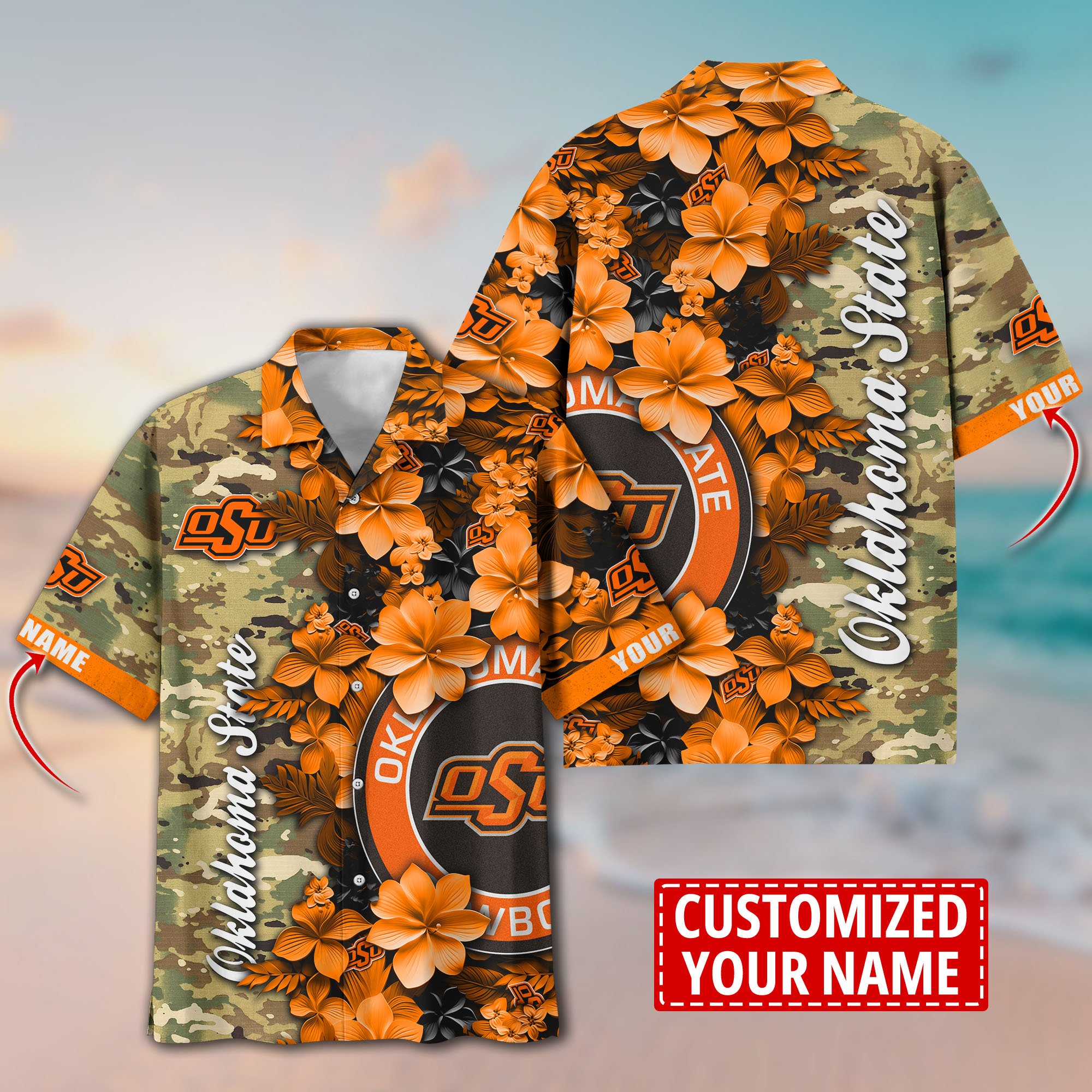 Oklahoma State Cowboys Aloha Shirt Trending Summer. Custom Summer Football Shirts T58530