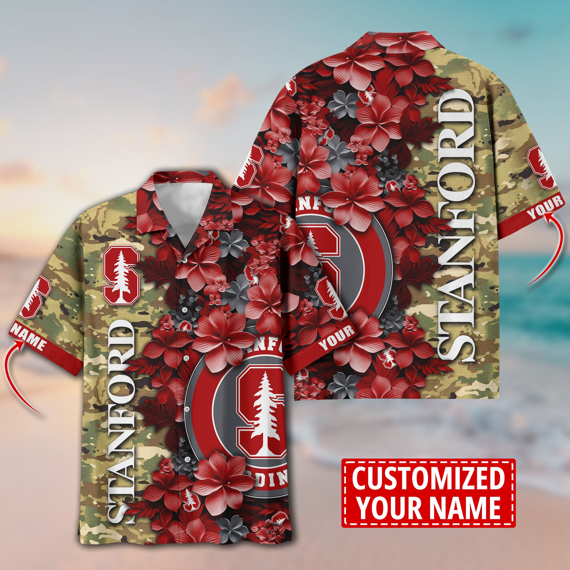 Stanford Cardinal Aloha Shirt Trending Summer. Custom Summer Football Shirts T58530