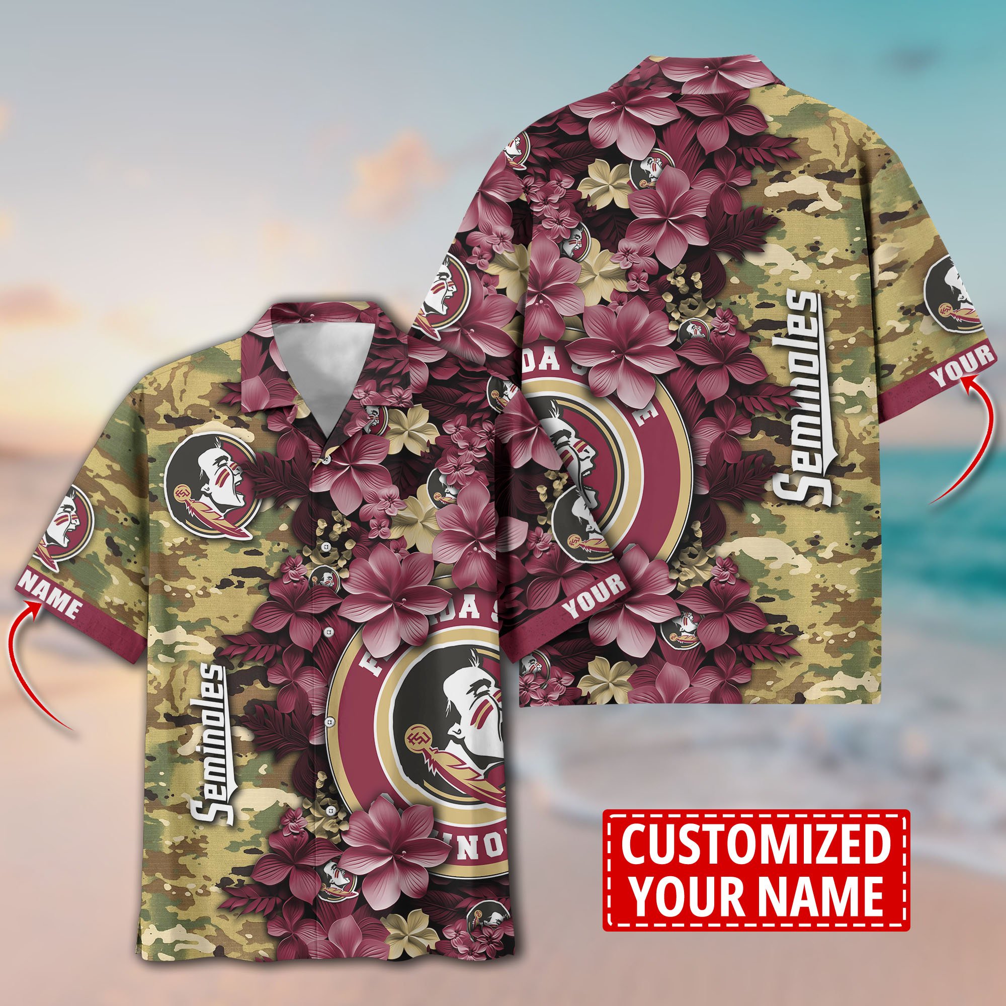 Florida State Seminoles Aloha Shirt Trending Summer. Custom Summer Football Shirts T58530