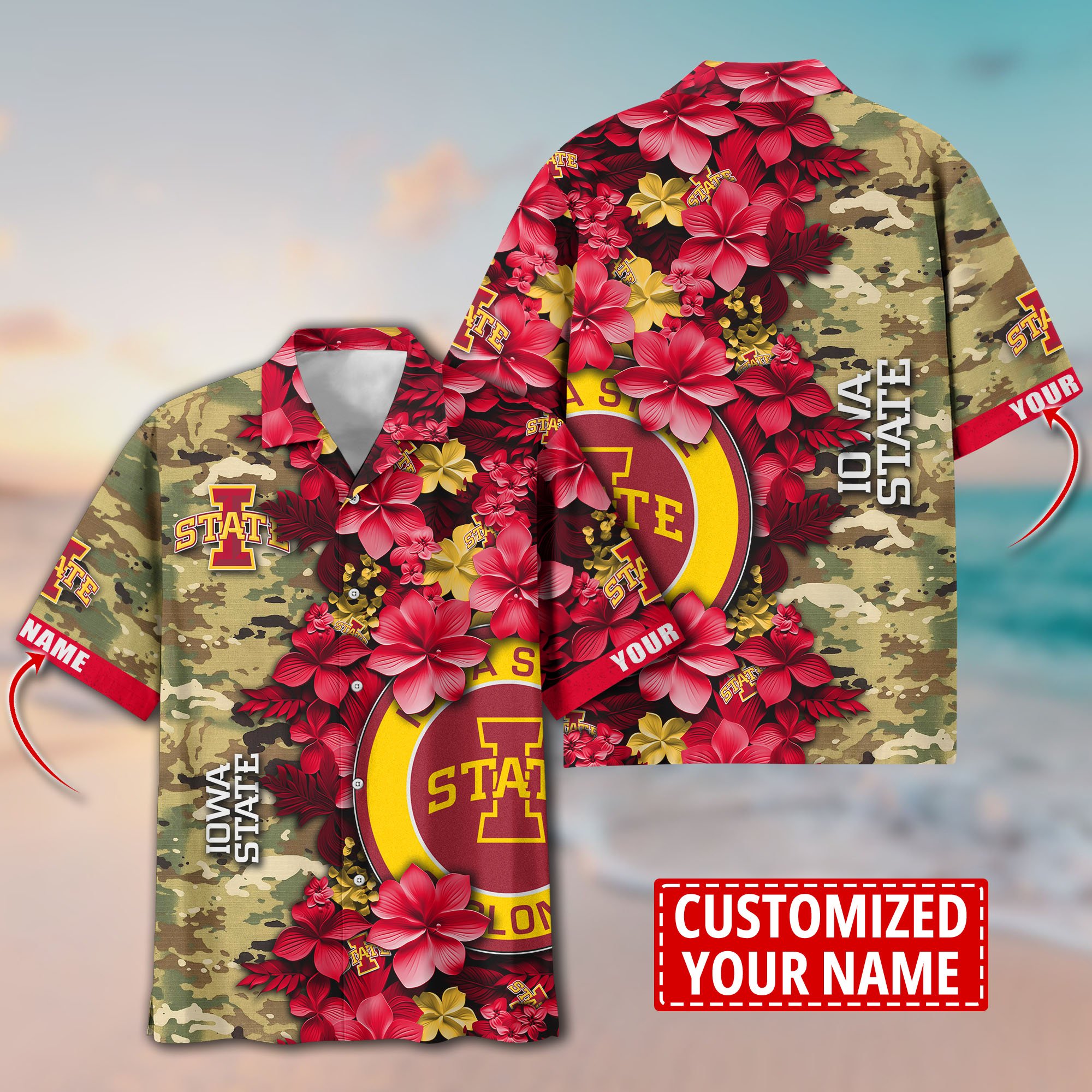 Iowa State Cyclones Aloha Shirt Trending Summer. Custom Summer Football Shirts T58530