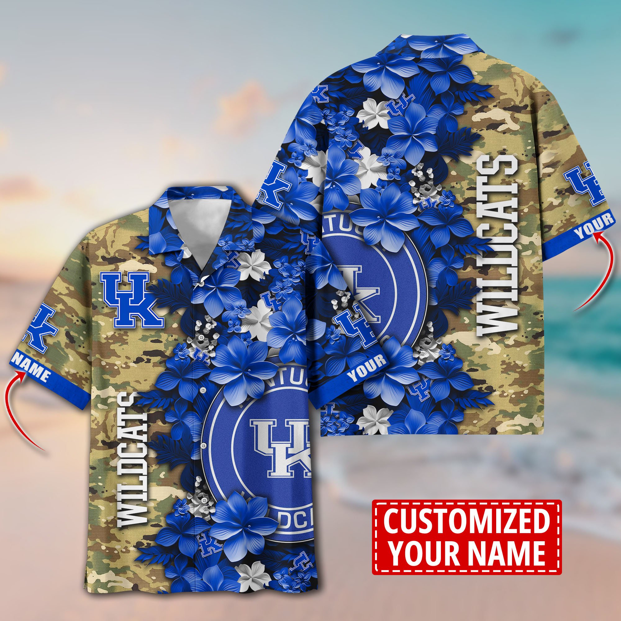 Kentucky Wildcats Aloha Shirt Trending Summer. Custom Summer Football Shirts T58530