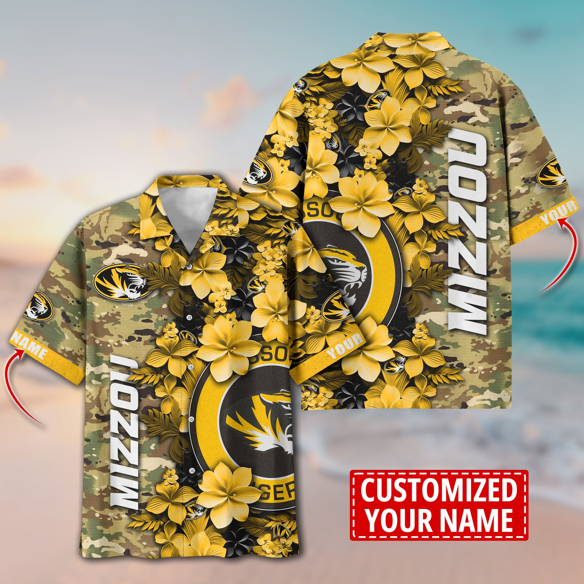 Missouri Tigers Aloha Shirt Trending Summer. Custom Summer Football Shirts T58530