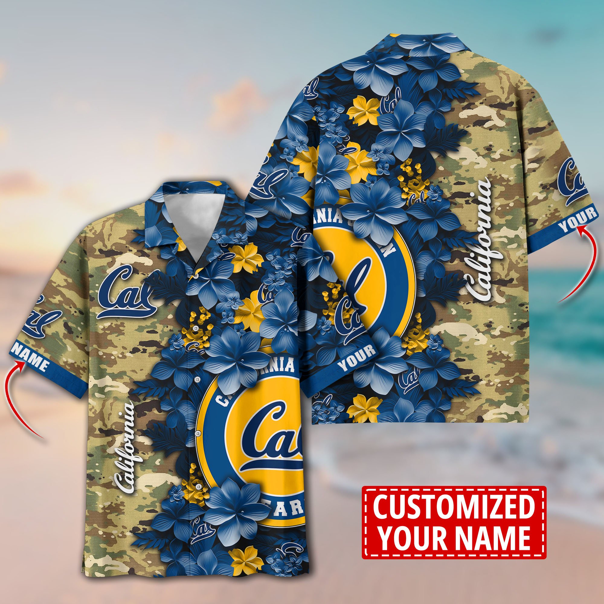 California Golden Bears Aloha Shirt Trending Summer. Custom Summer Football Shirts T58530