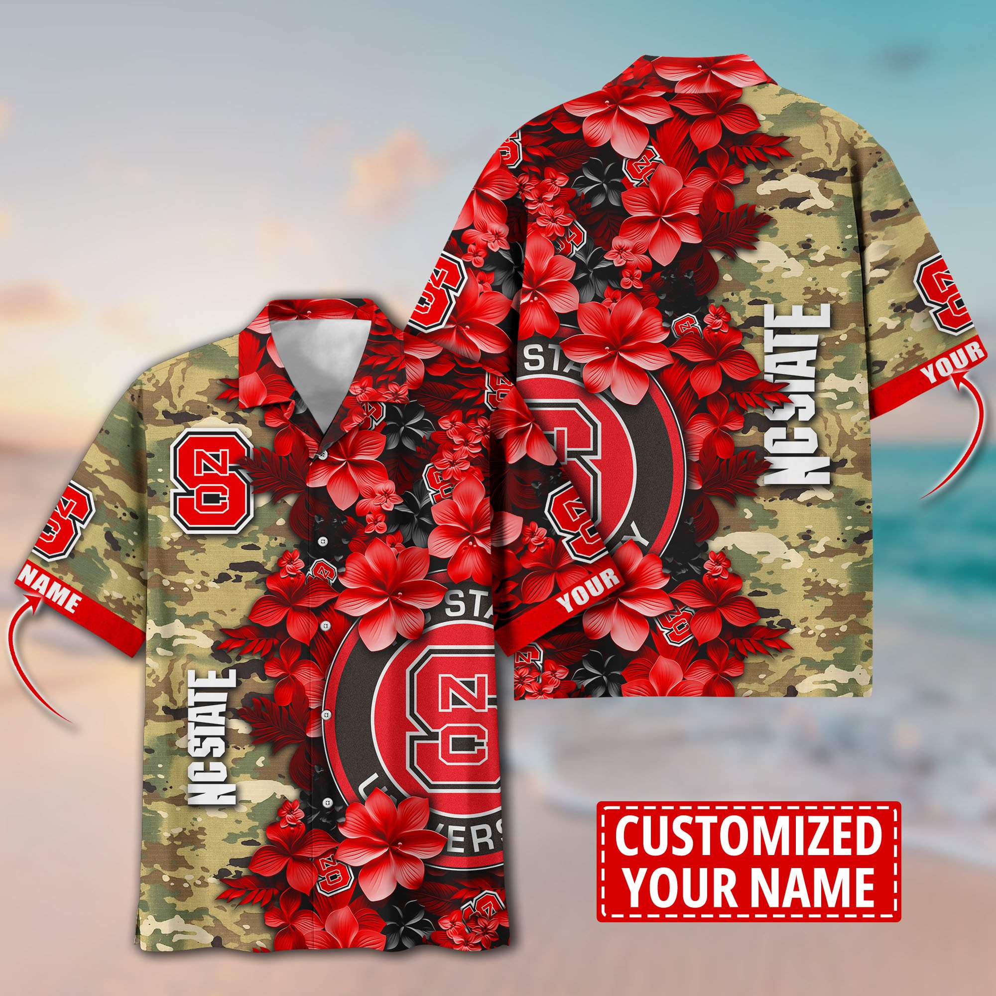 NC State Wolfpack Aloha Shirt Trending Summer. Custom Summer Football Shirts T58530