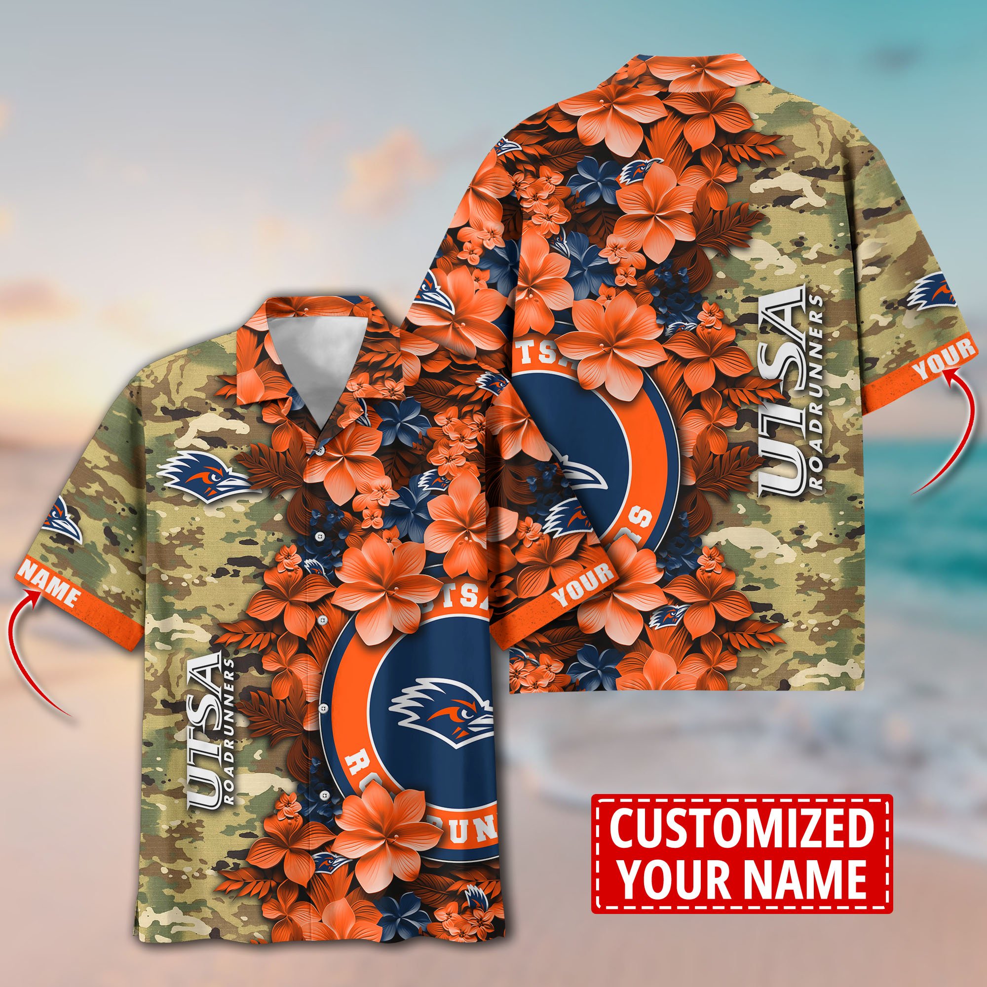 UTSA Roadrunners Aloha Shirt Trending Summer. Custom Summer Football Shirts T58530