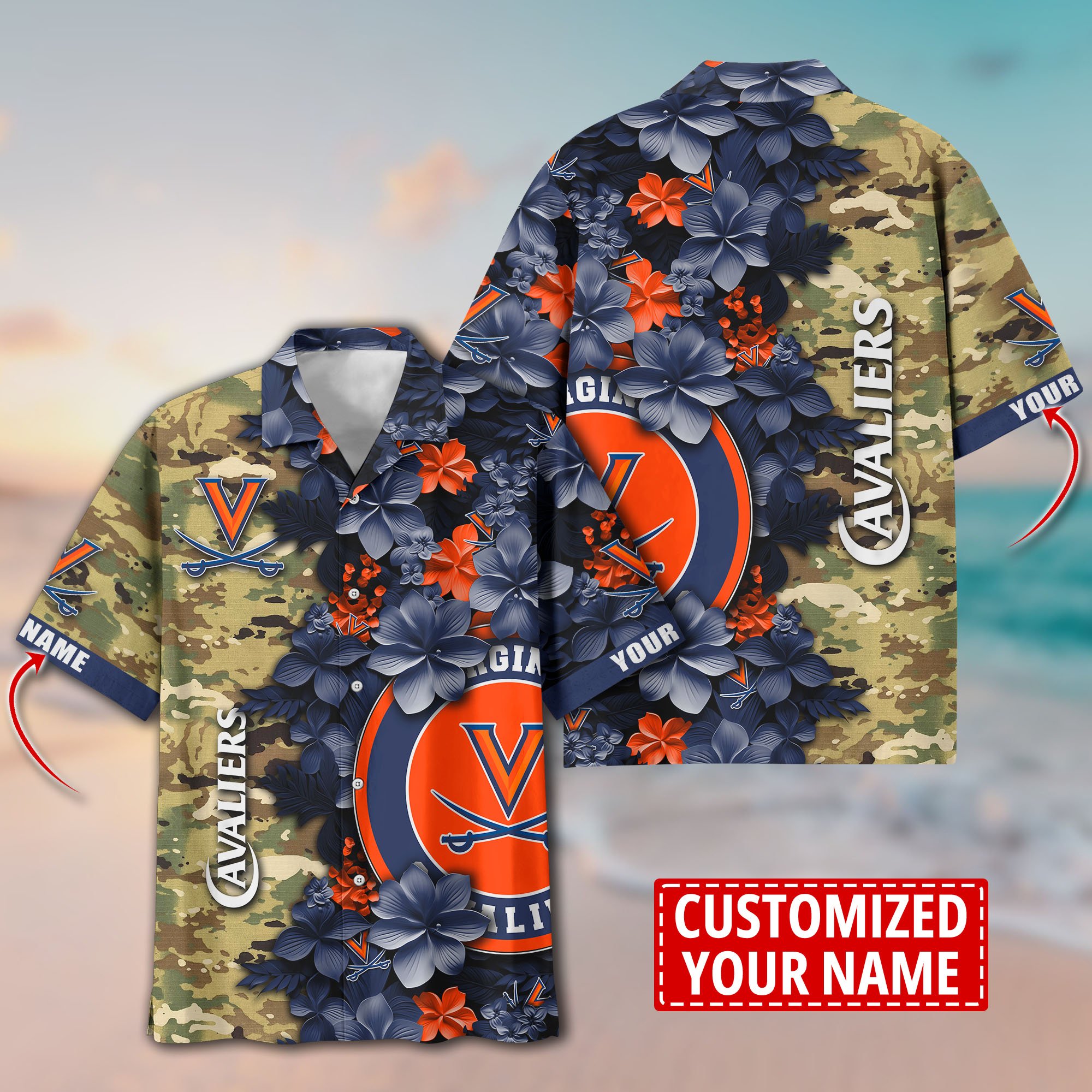 Virginia Cavaliers Aloha Shirt Trending Summer. Custom Summer Football Shirts T58530