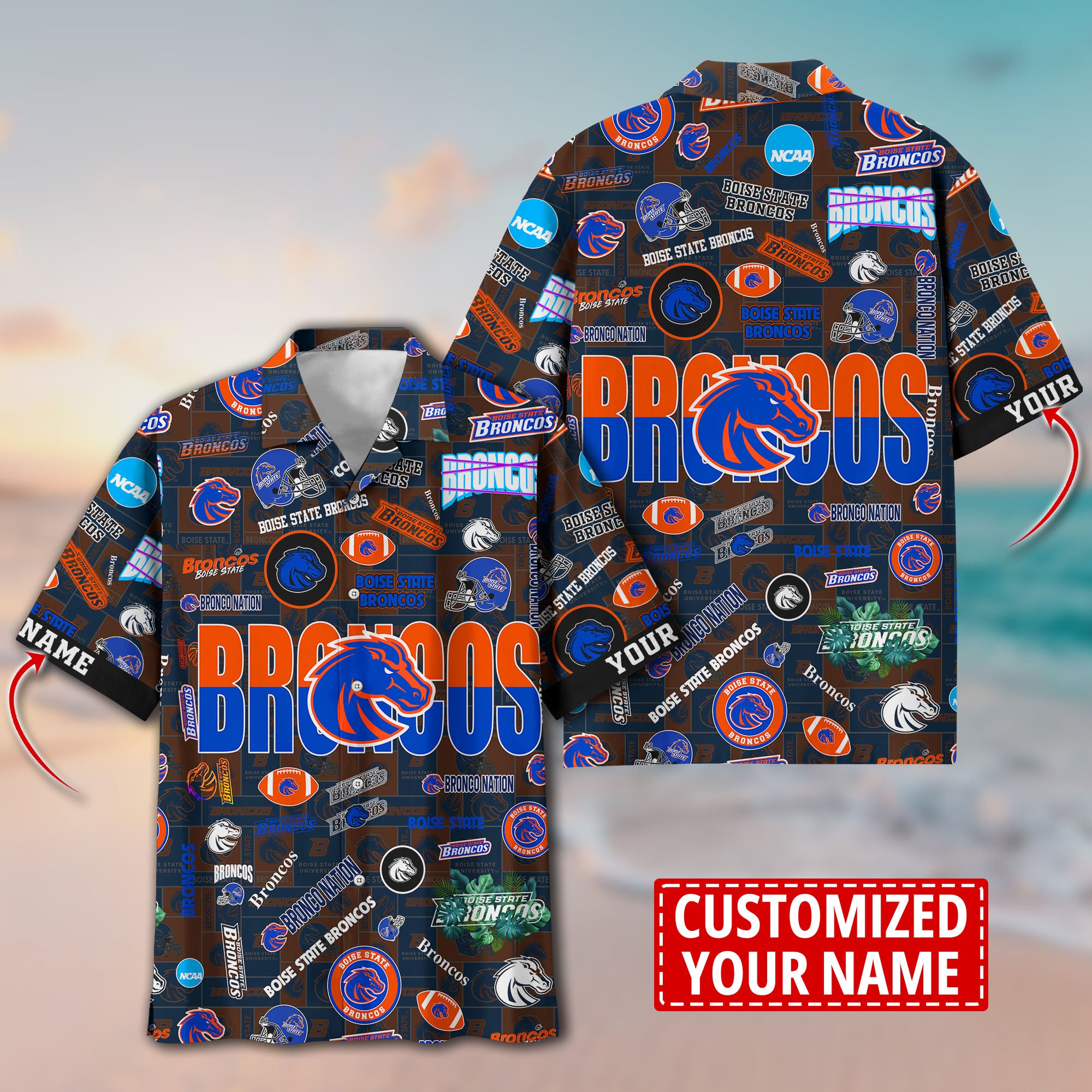 Boise State Broncos Aloha Shirt Trending Summer. Custom Summer Football Shirts H58593