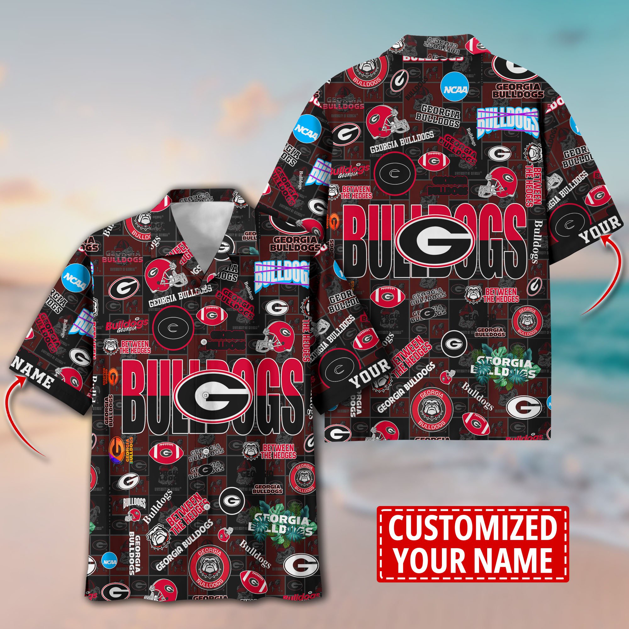 Georgia Bulldogs Aloha Shirt Trending Summer. Custom Summer Football Shirts H58593