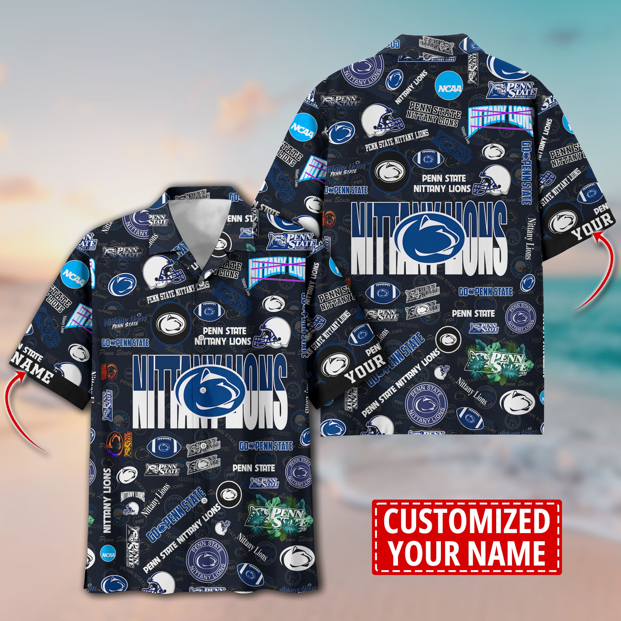 Penn State Nittany Lions Aloha Shirt Trending Summer. Custom Summer Football Shirts H58593