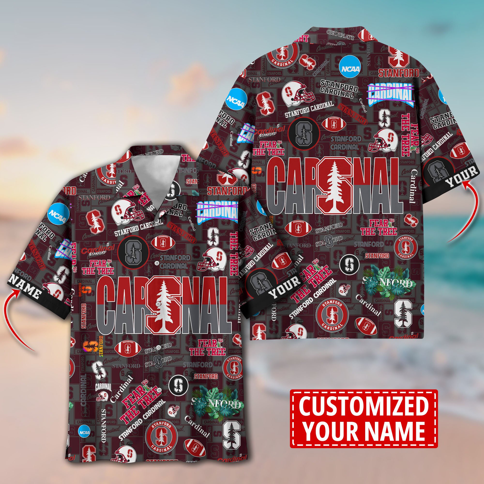 Stanford Cardinal Aloha Shirt Trending Summer. Custom Summer Football Shirts H58593