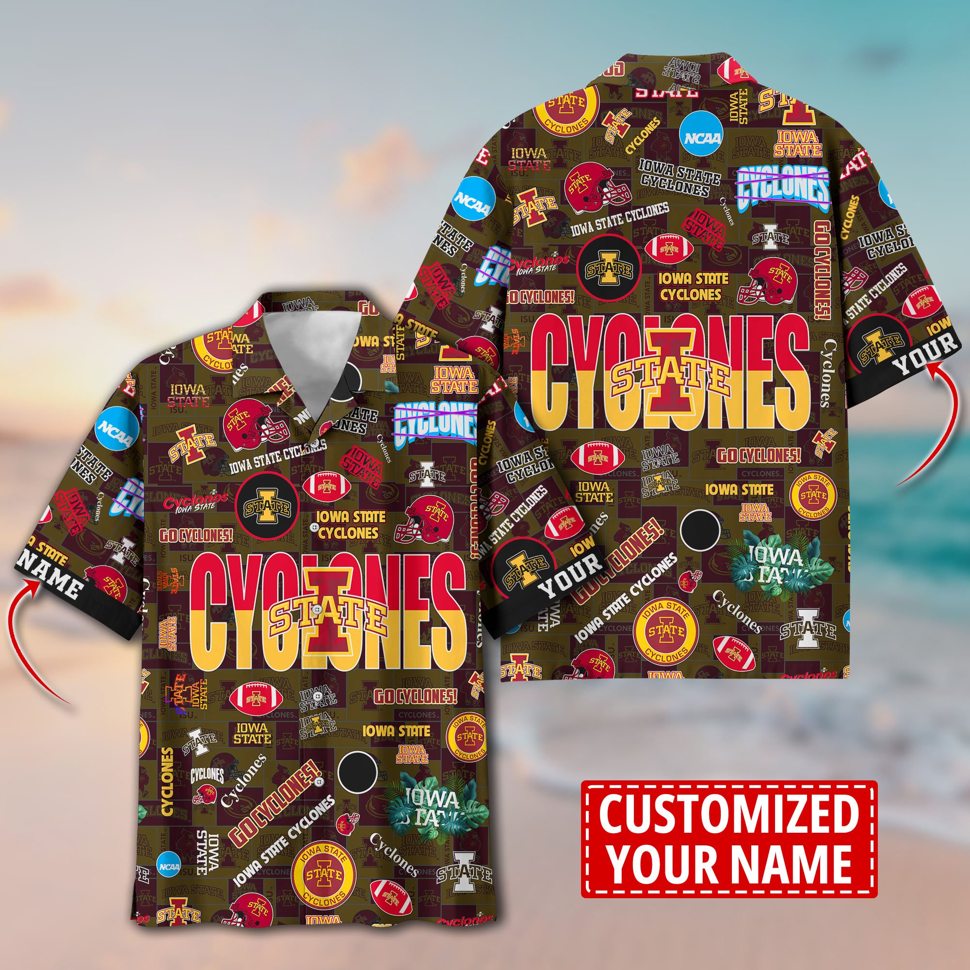 Iowa State Cyclones Aloha Shirt Trending Summer. Custom Summer Football Shirts H58593