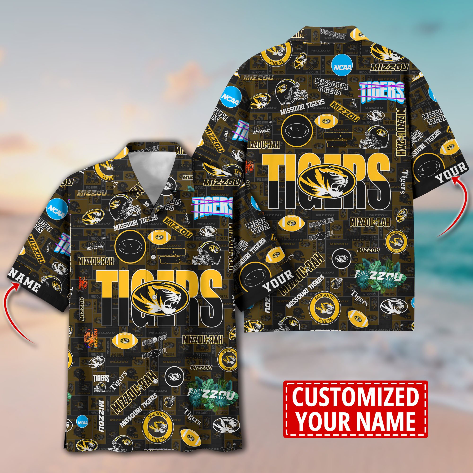 Missouri Tigers Aloha Shirt Trending Summer. Custom Summer Football Shirts H58593