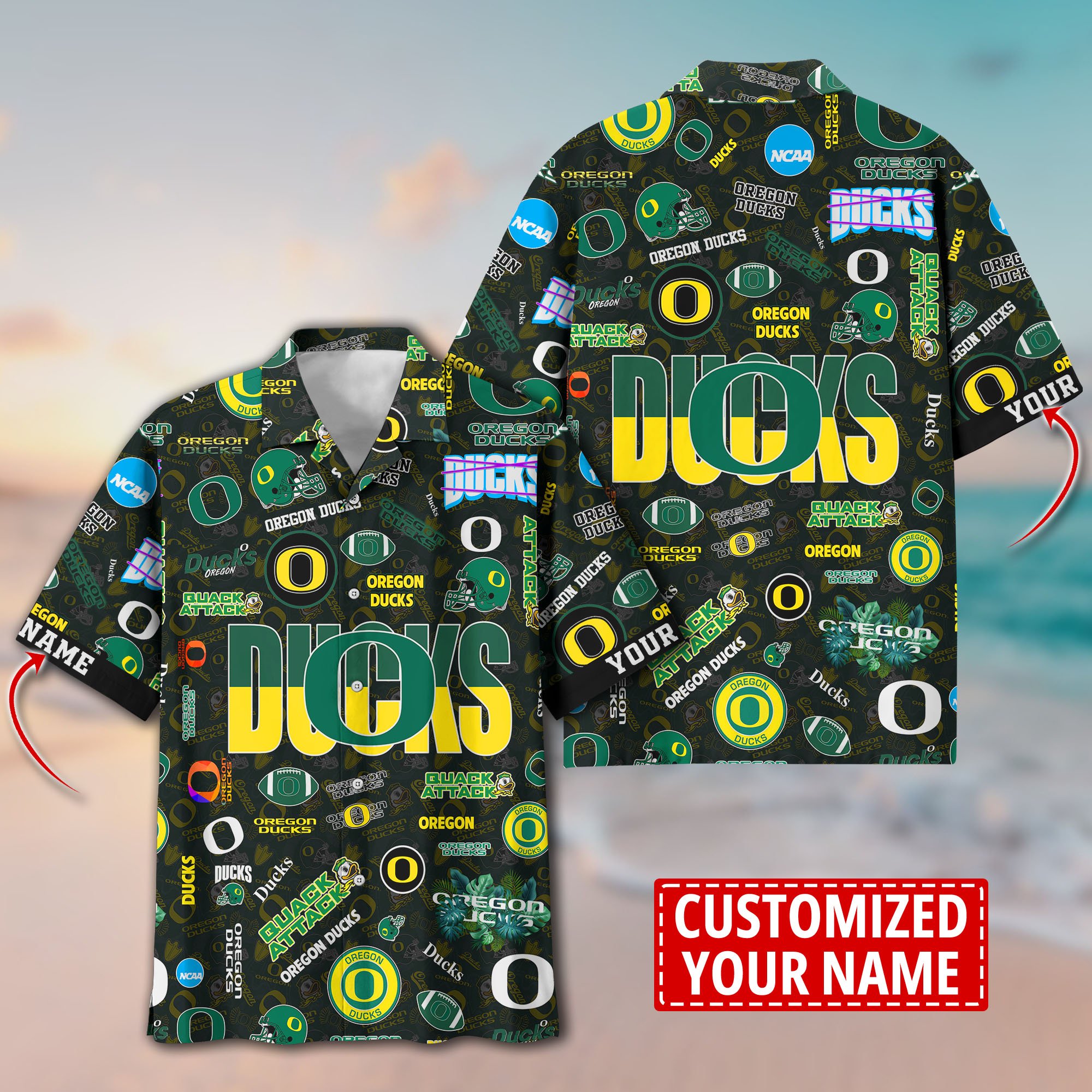 Oregon Ducks Aloha Shirt Trending Summer. Custom Summer Football Shirts H58593