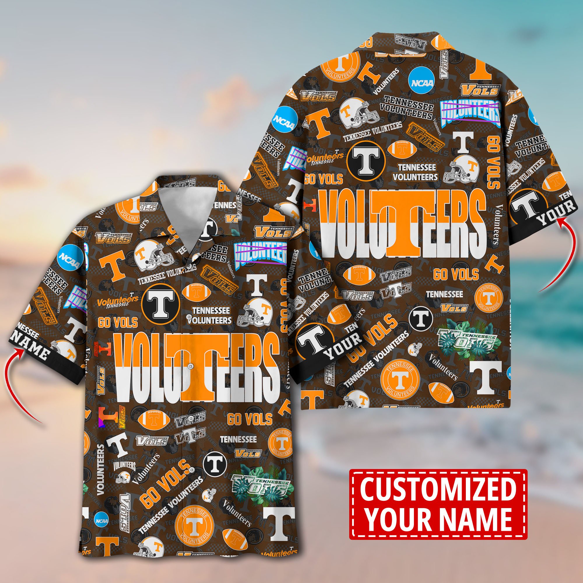 Tennessee Volunteers Aloha Shirt Trending Summer. Custom Summer Football Shirts H58593