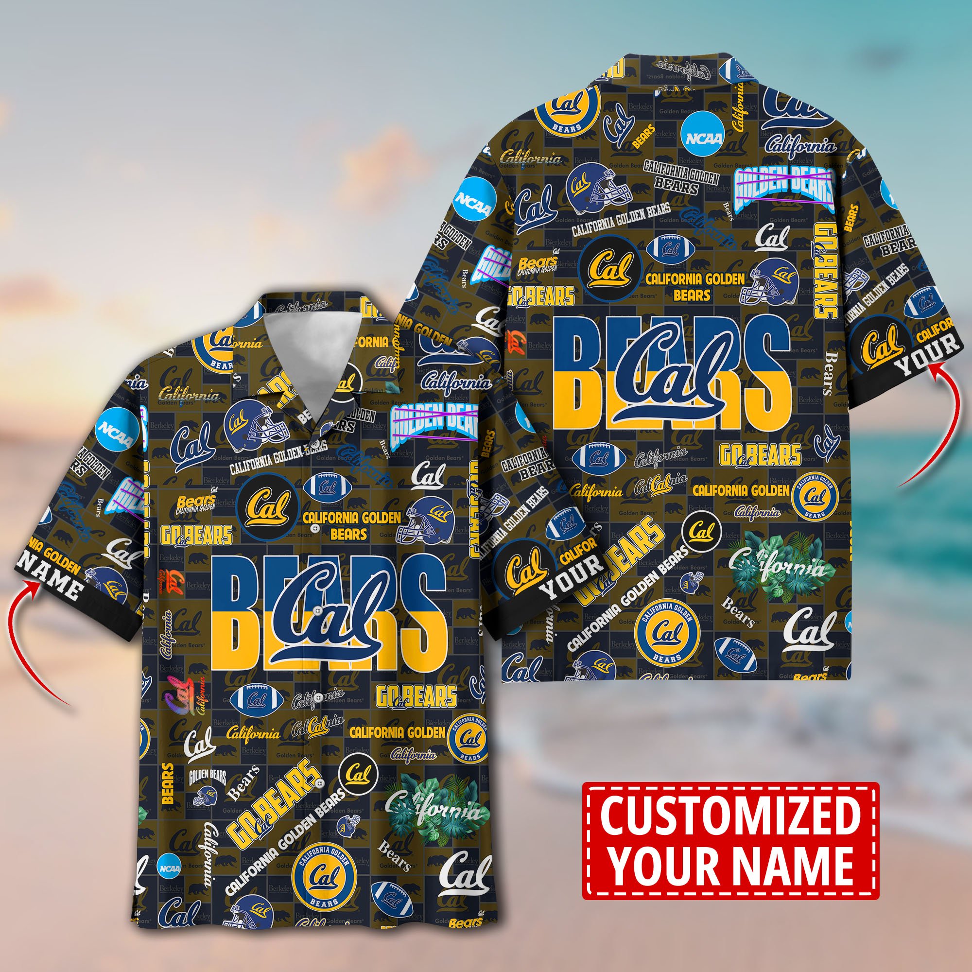 California Golden Bears Aloha Shirt Trending Summer. Custom Summer Football Shirts H58593