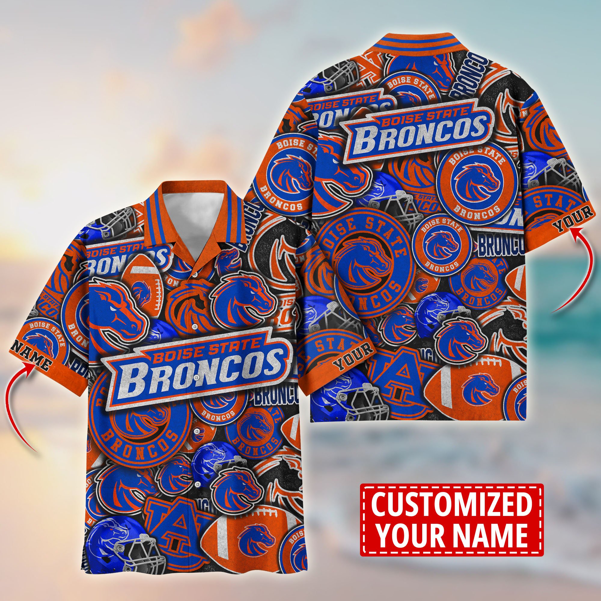 Boise State Broncos Customize Flower Hawaii Shirt For Fans, Summer Football Shirts TT58600