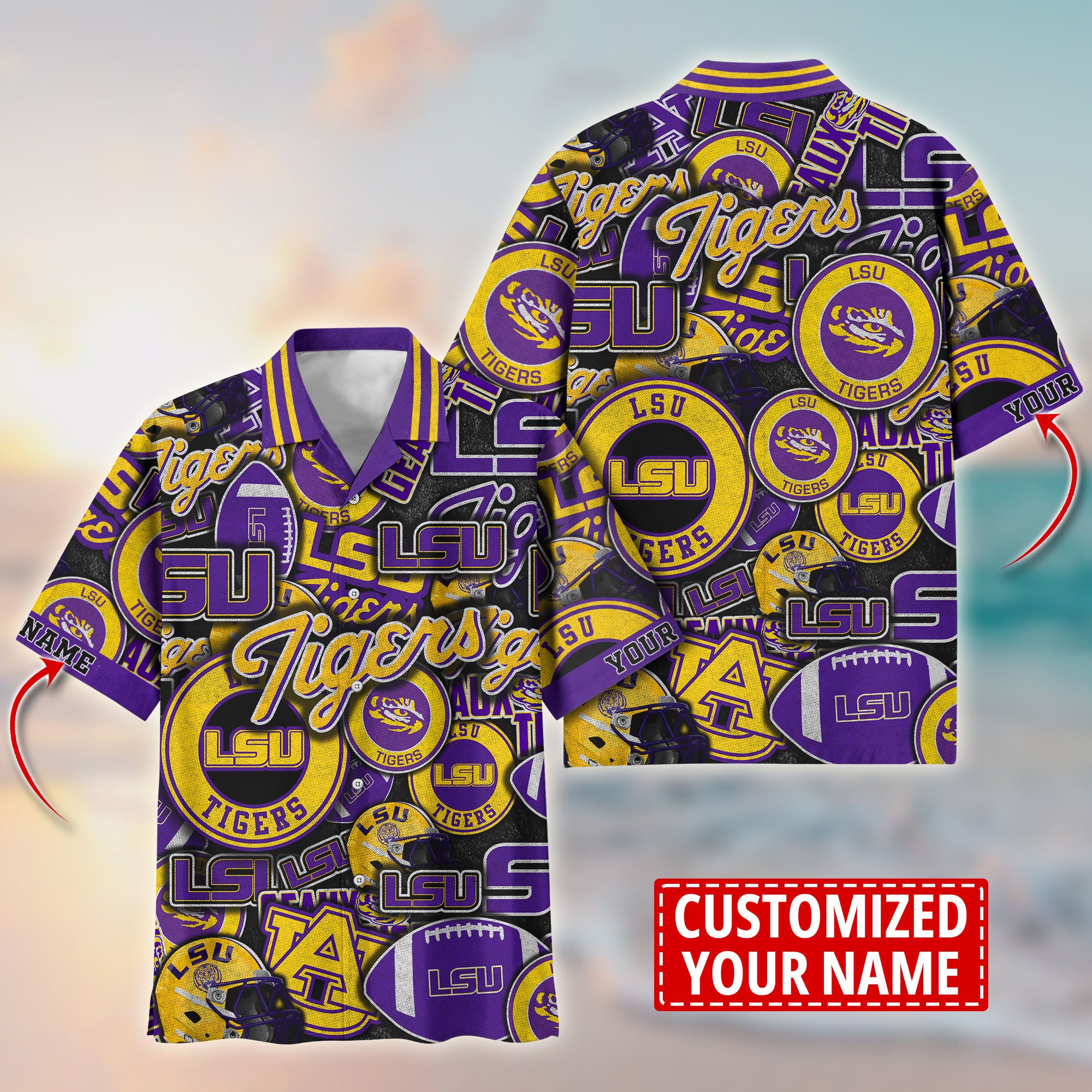 LSU TIGERS Customize Flower Hawaii Shirt For Fans, Summer Football Shirts TT58600