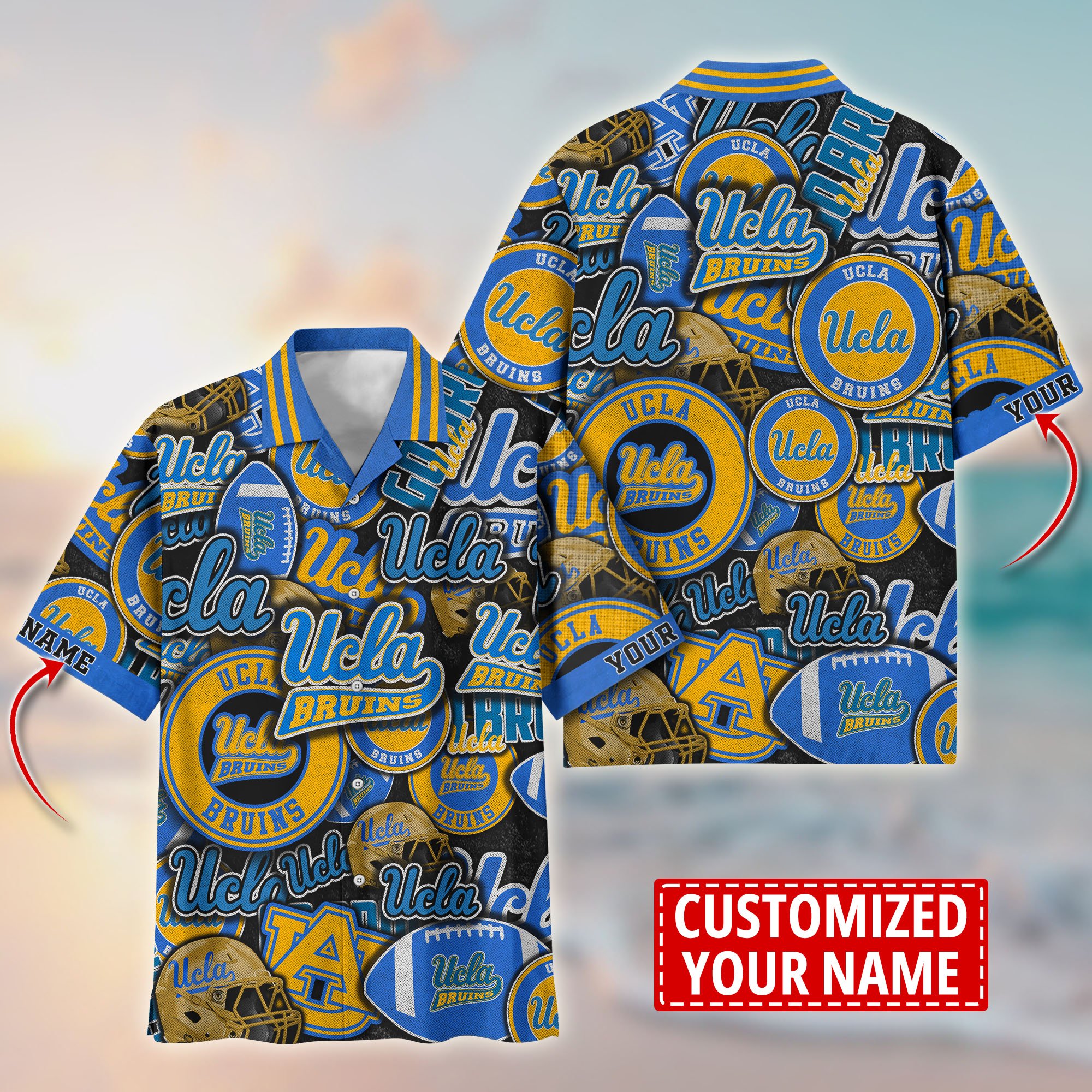 UCLA Bruins Customize Flower Hawaii Shirt For Fans, Summer Football Shirts TT58600