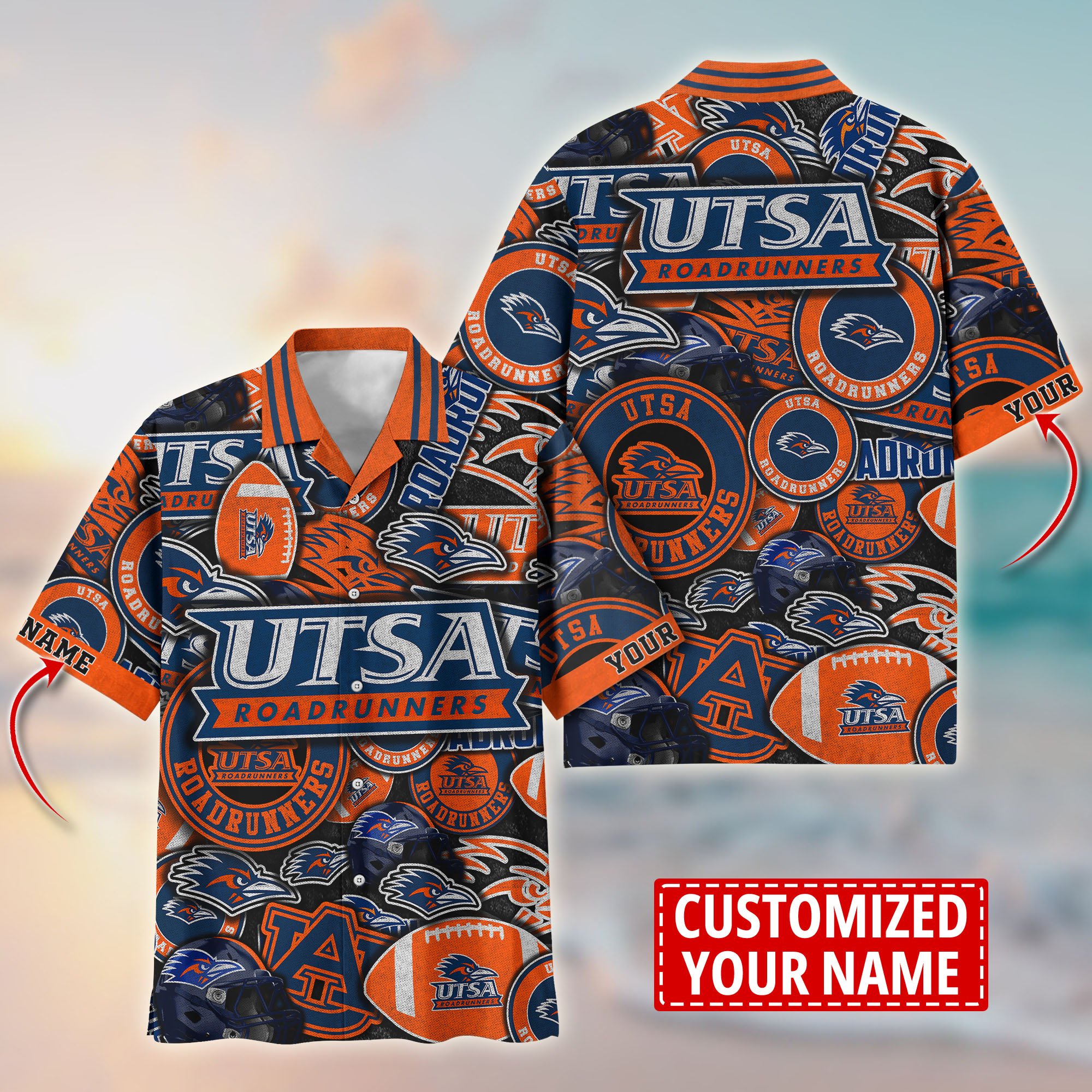 UTSA Roadrunners Customize Flower Hawaii Shirt For Fans, Summer Football Shirts TT58600