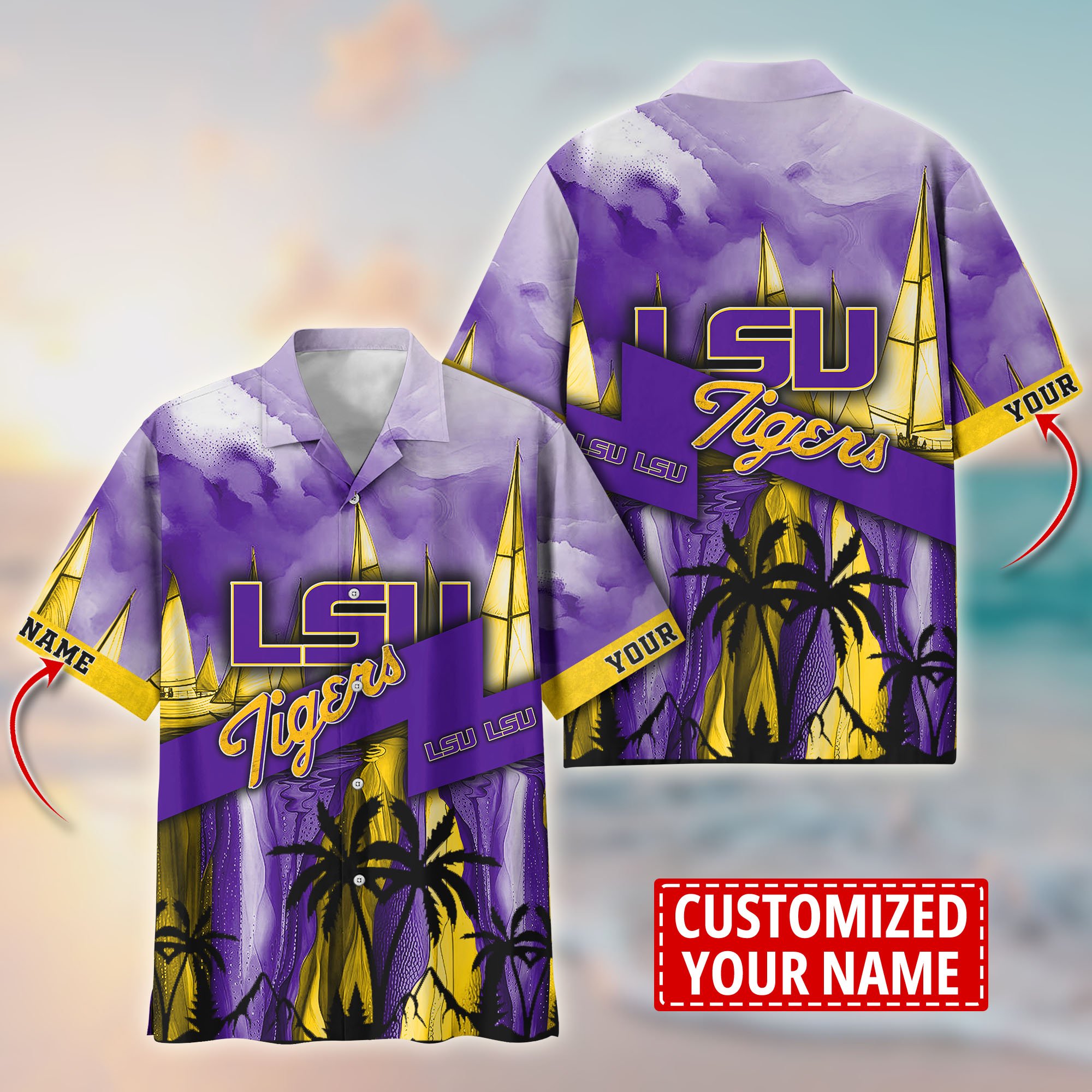 LSU TIGERS Aloha Shirt Trending Summer. Custom Summer Football Shirts T58603