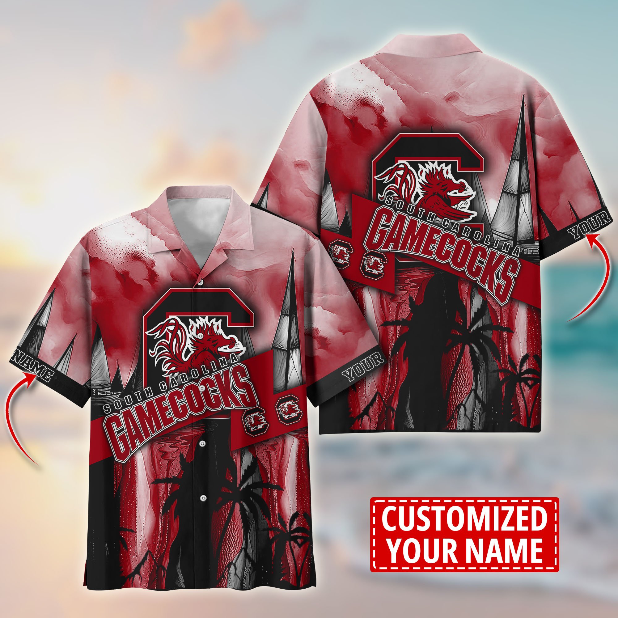 South Carolina Gamecocks Aloha Shirt Trending Summer. Custom Summer Football Shirts T58603