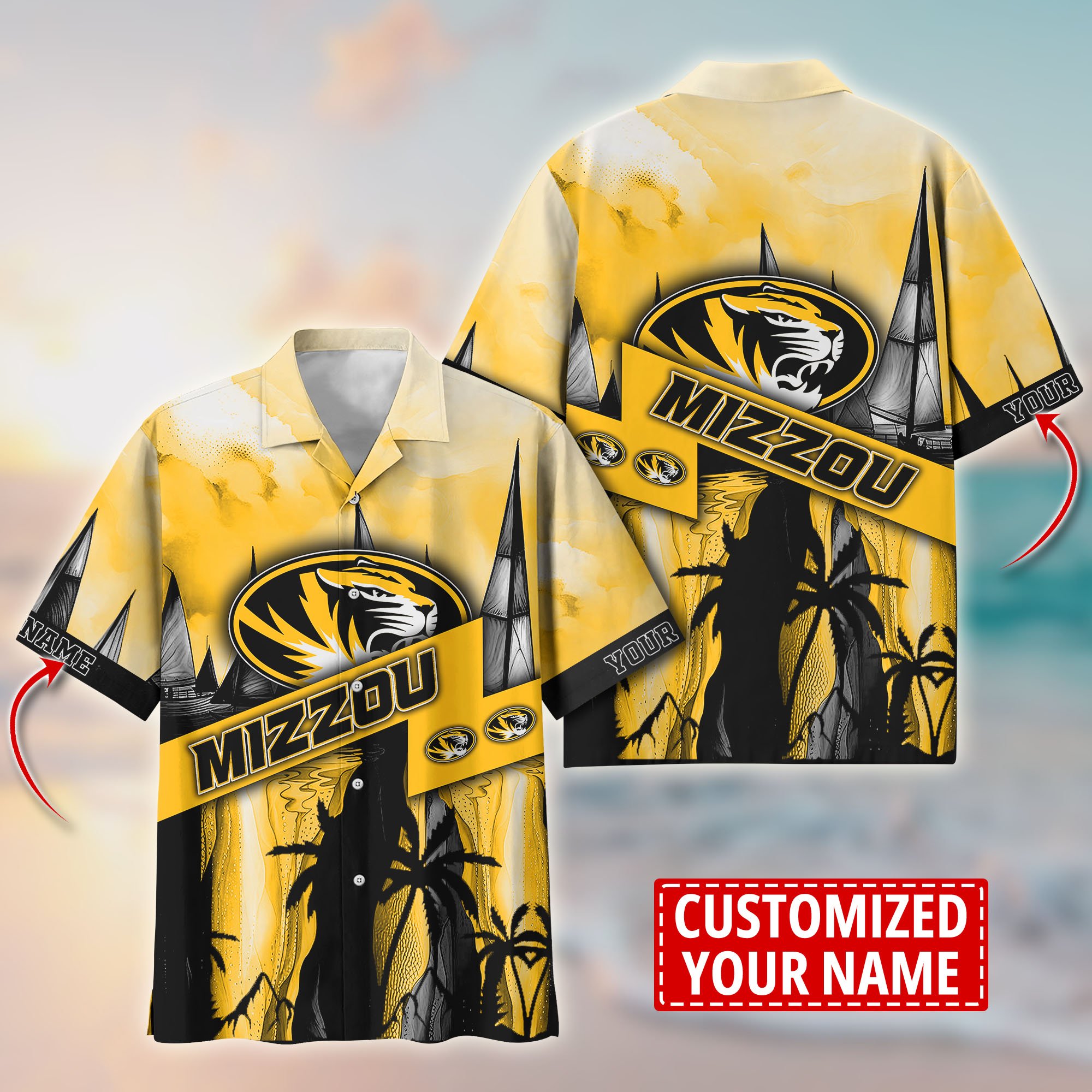 Missouri Tigers Aloha Shirt Trending Summer. Custom Summer Football Shirts T58603