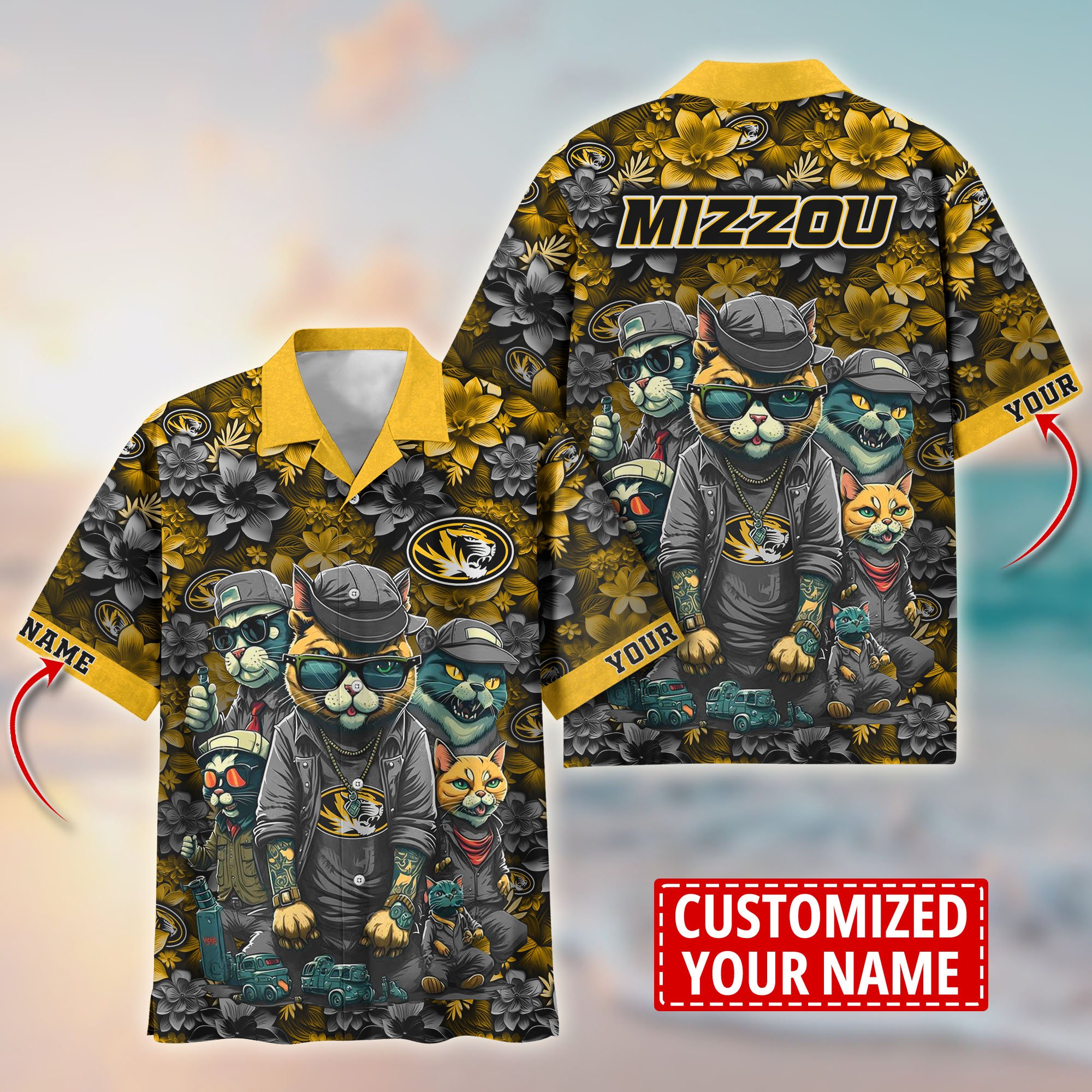 Missouri Tigers Custom Flower Hawaii Shirt And Tshirt For Fans, Summer Football Shirts TT58727