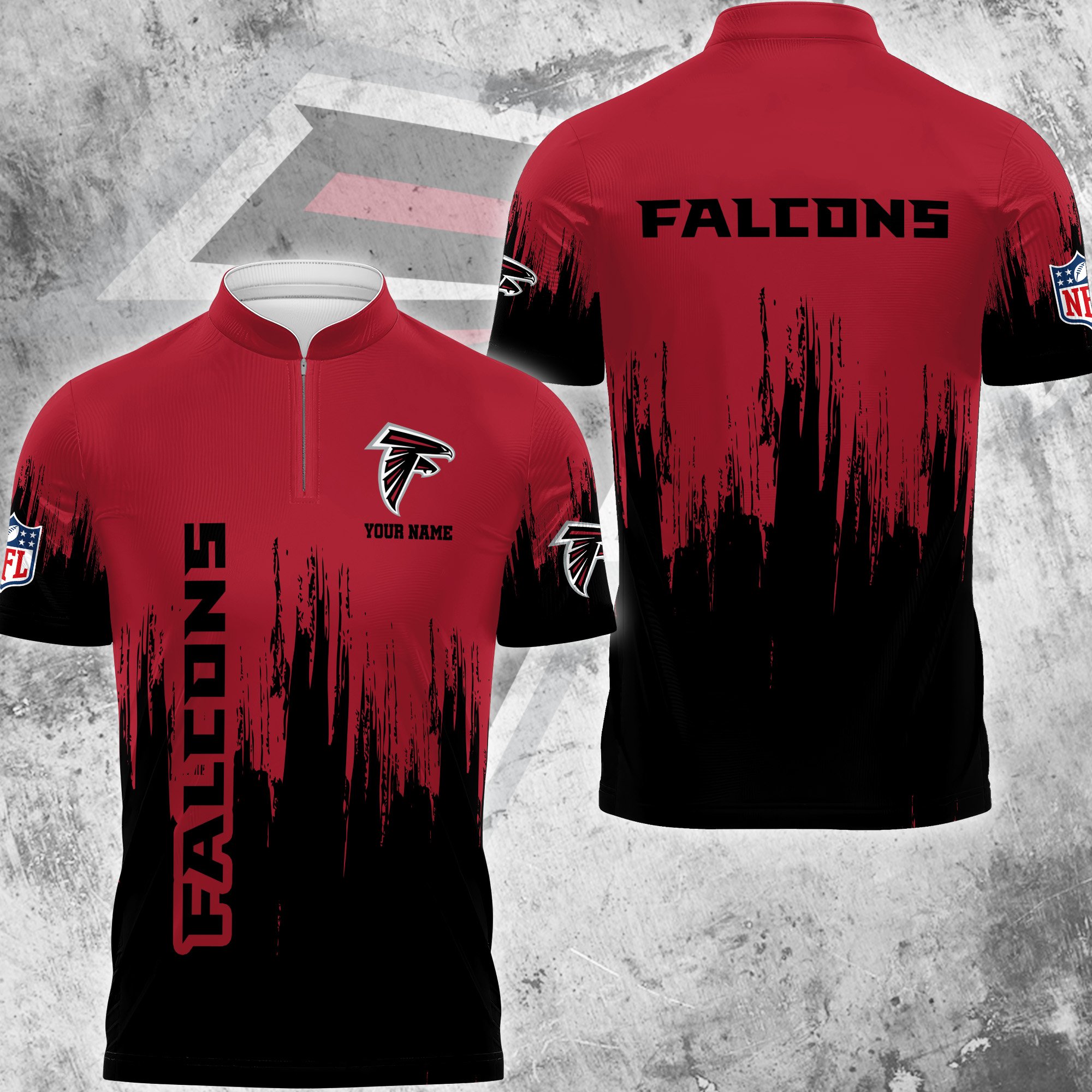 Atlanta Falcons Polo Shirt Custom Your Name, Football Team Polo Shirt, Gifts For Football Lovers EHIVM-59078